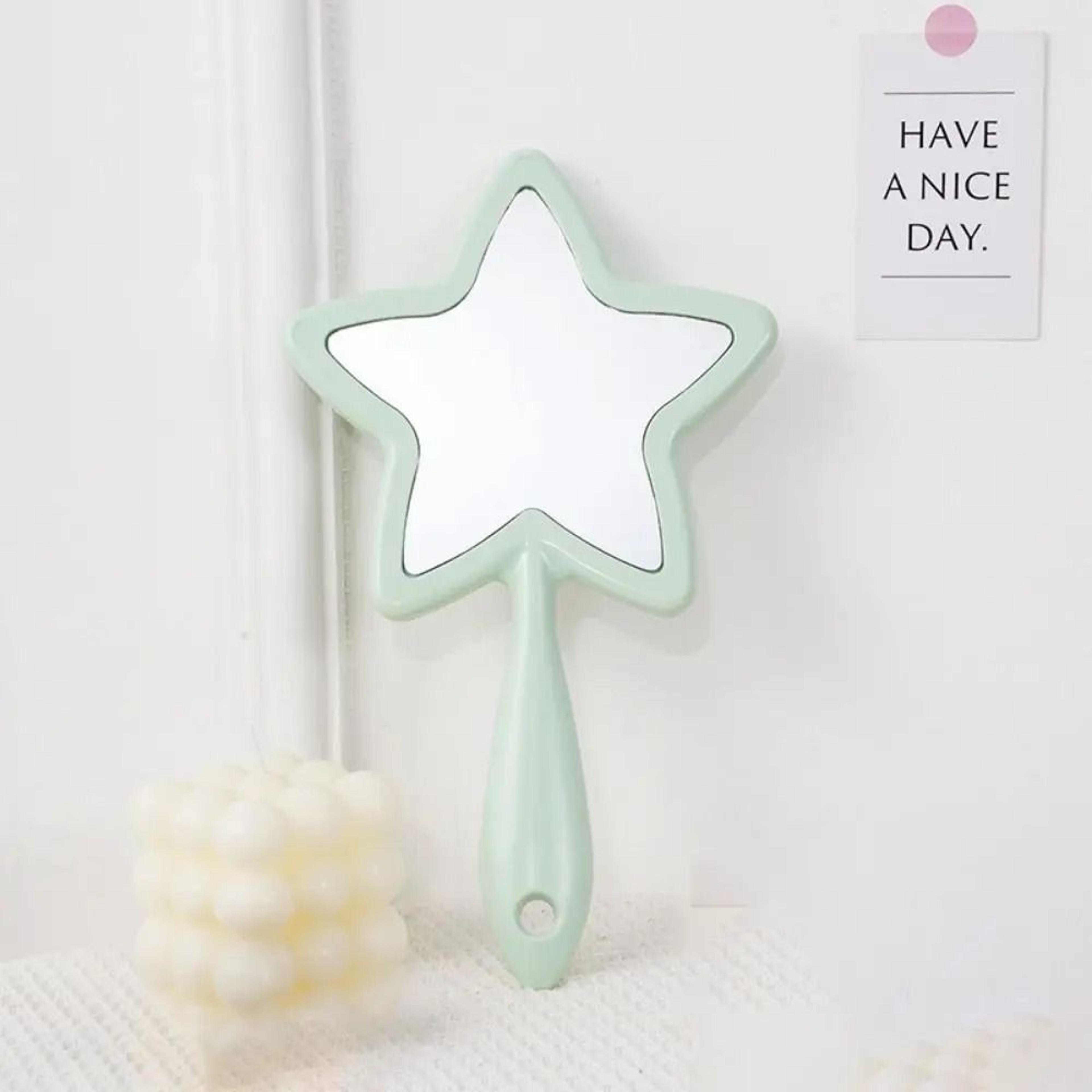 Creative Pentagram Handheld Makeup Mirror With Hanging Hole 4