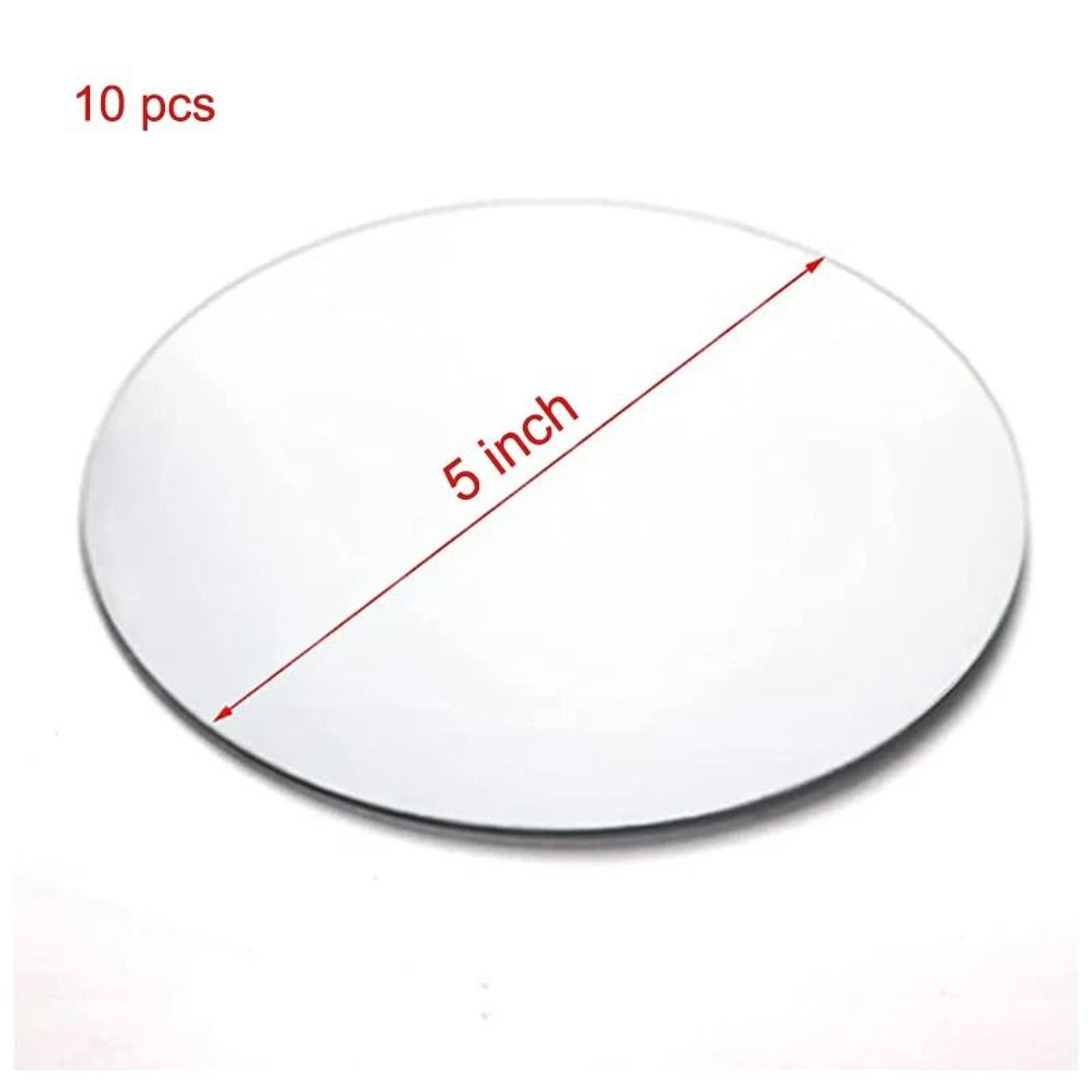 10Piece 2 Mm Thick Round Acrylic Mirror Wall Decal Set 6