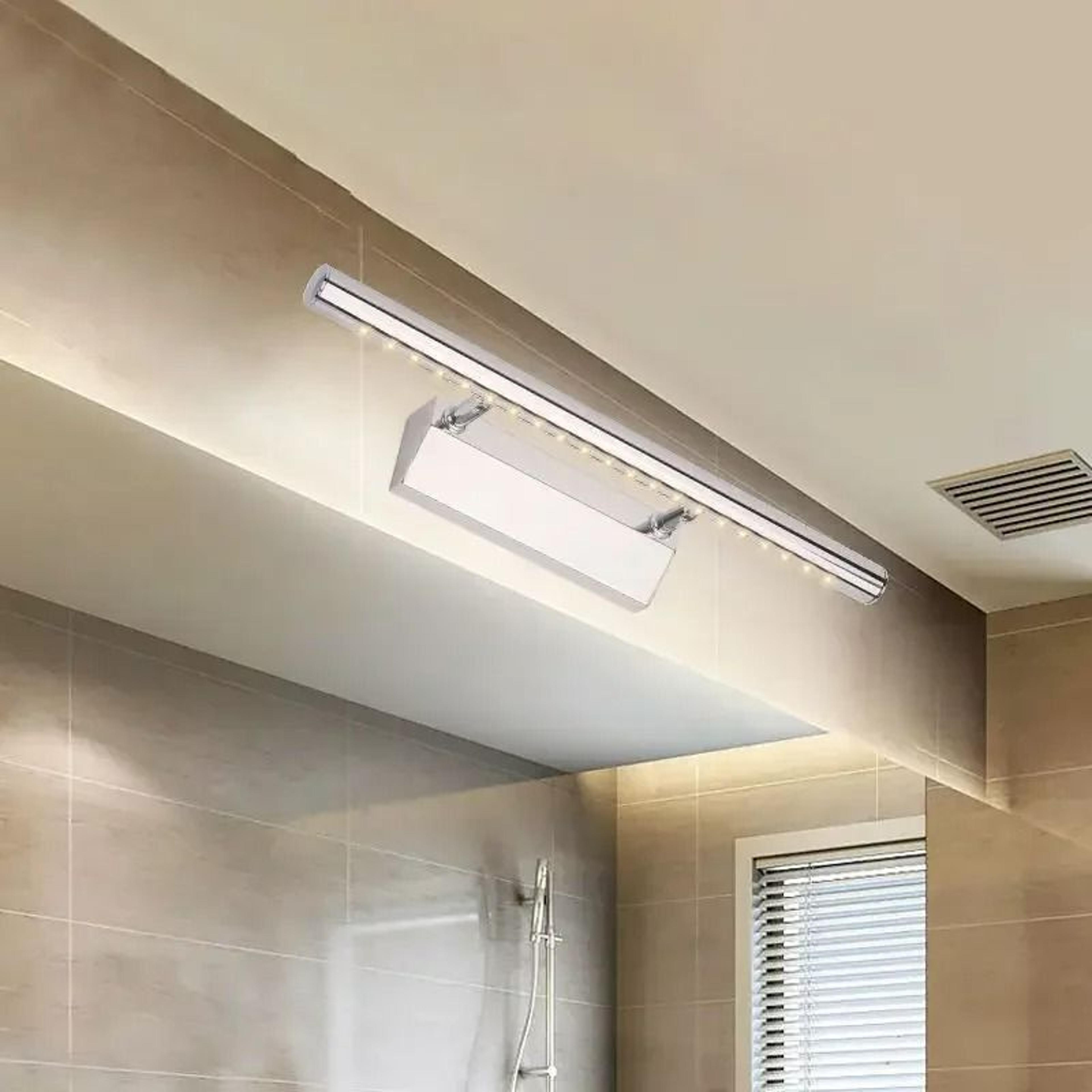 luxury stainless steel led bathroom mirror light sconce