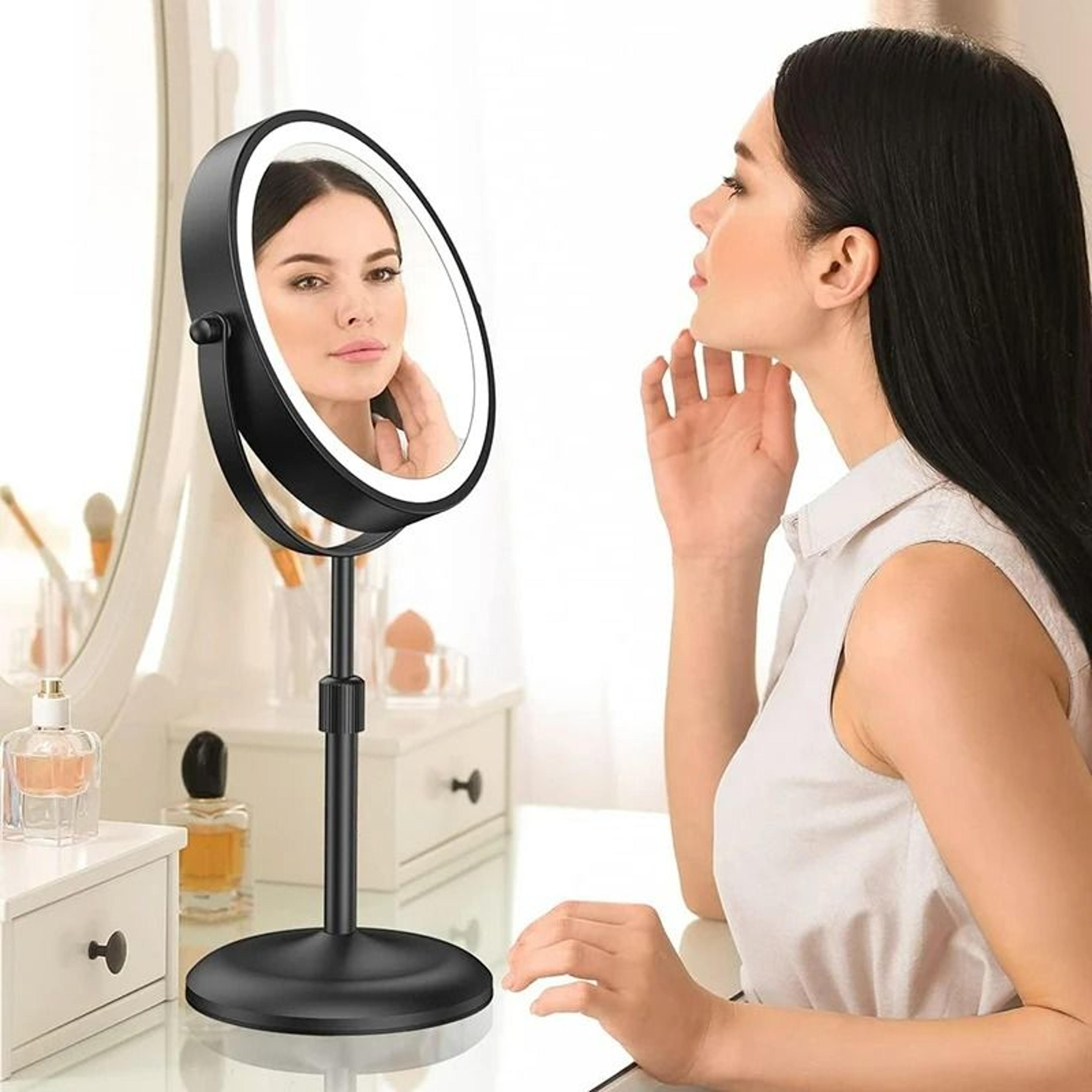 8Inch 10X Magnifying 360Degree Rotating Desktop Vanity Mirror 1