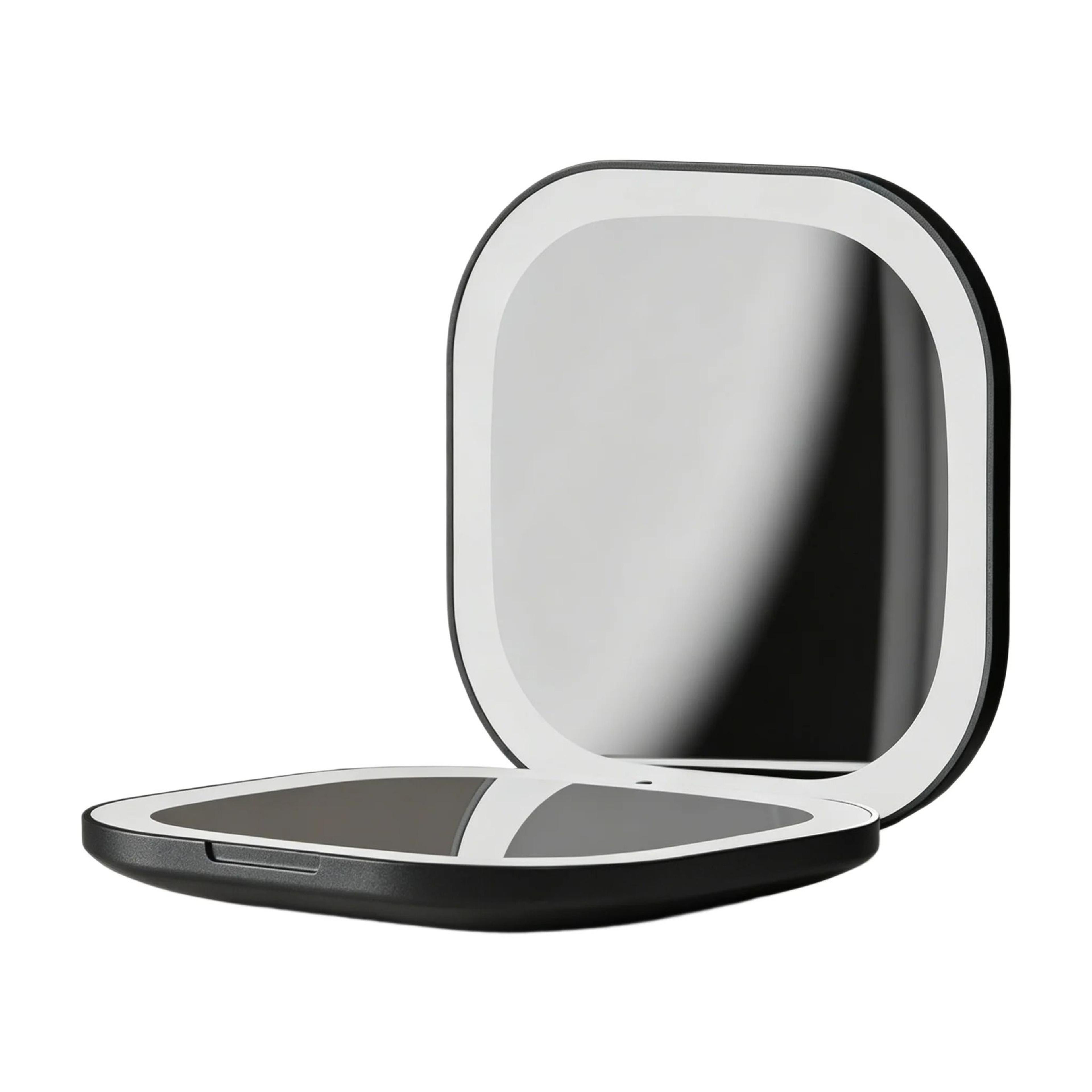 Portable LED DoubleSided Pocket Makeup Mirror With 5X Magnification 8