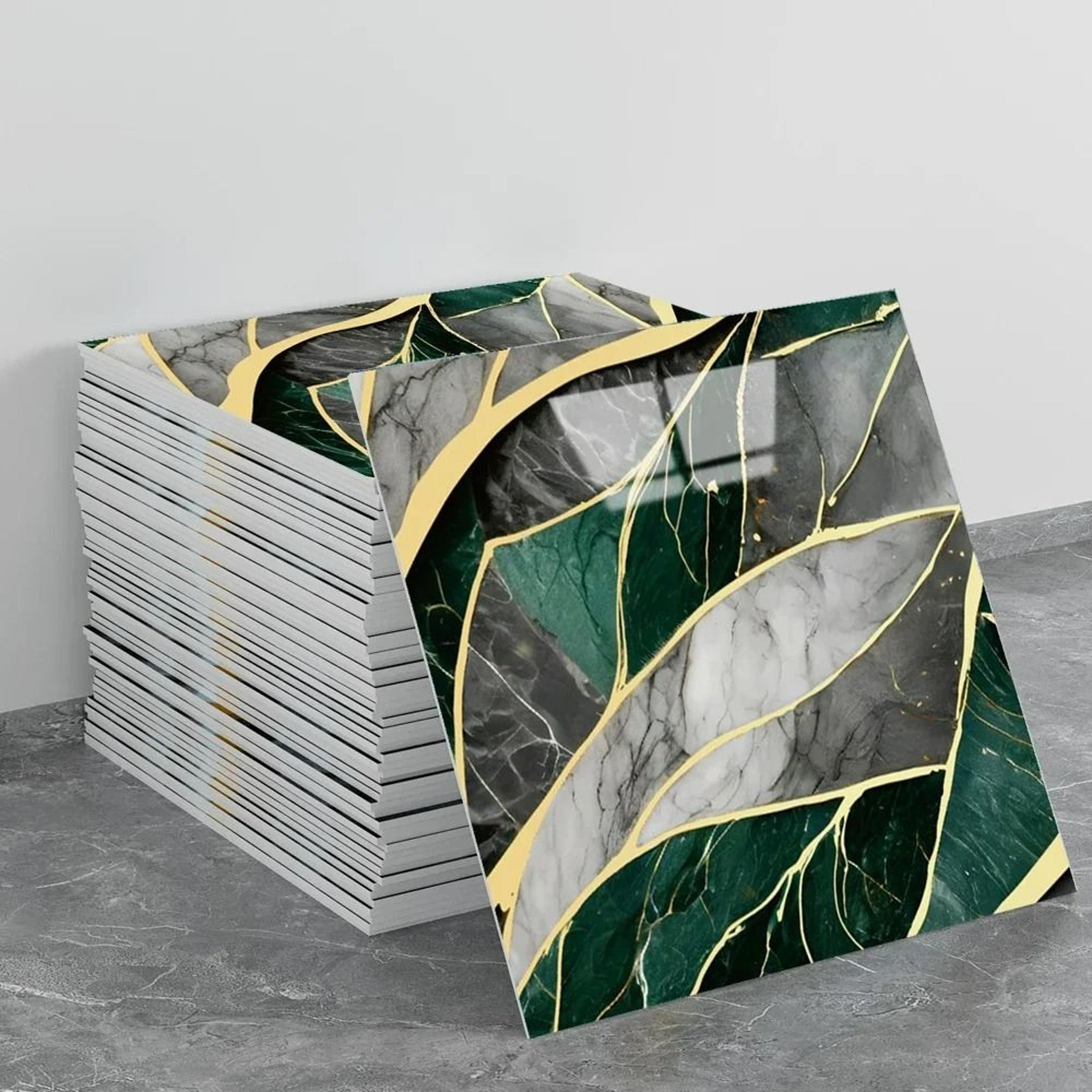 30Piece Faux Marble Peel And Stick Backsplash Wall Tile Panels 6