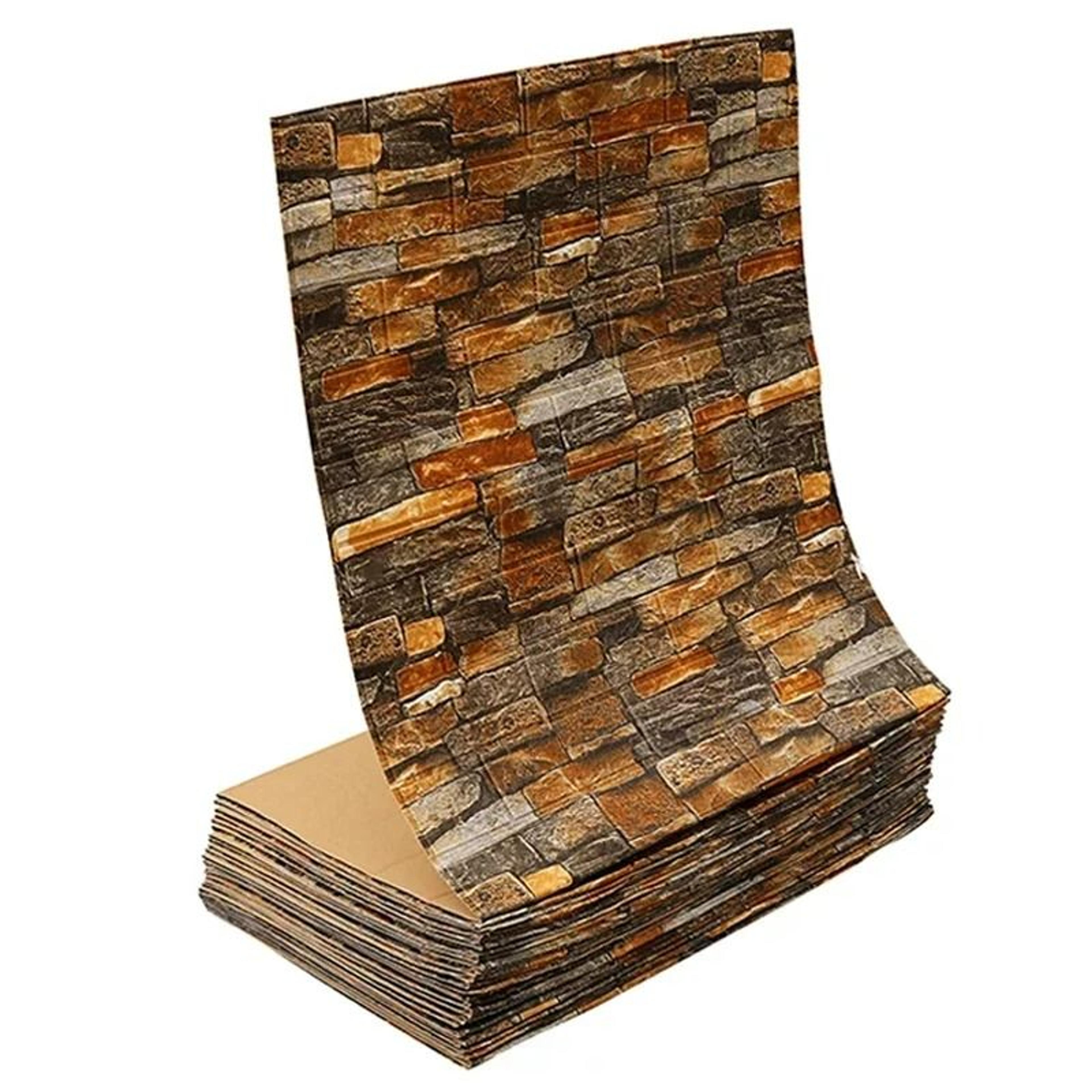 Retro 3D Faux Brick Peel And Stick Wall Contact Paper 15