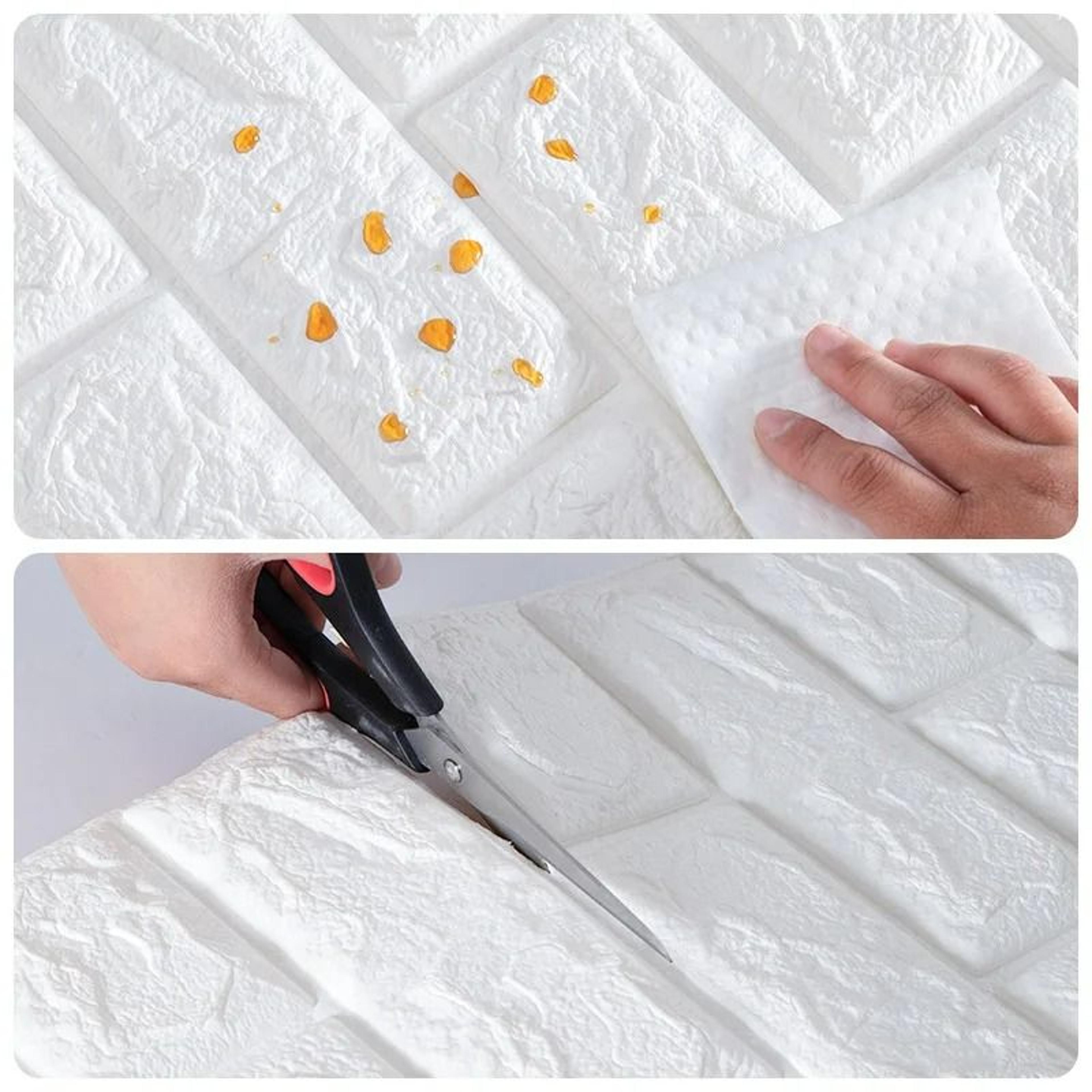 3D Retro Faux Brick Waterproof SelfAdhesive Wall Panel 4