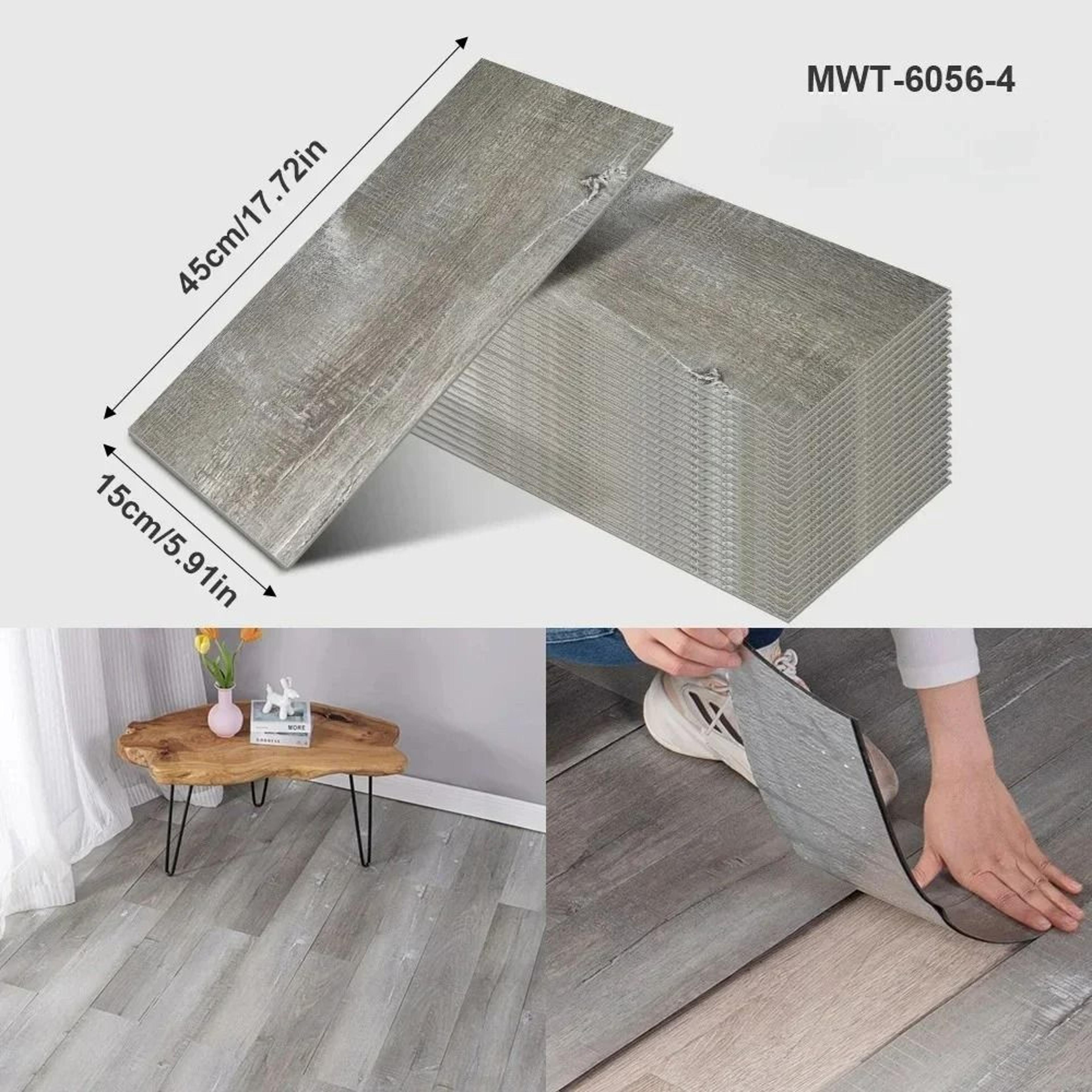 3D SelfAdhesive Wood Grain Wall  Floor Stickers 13