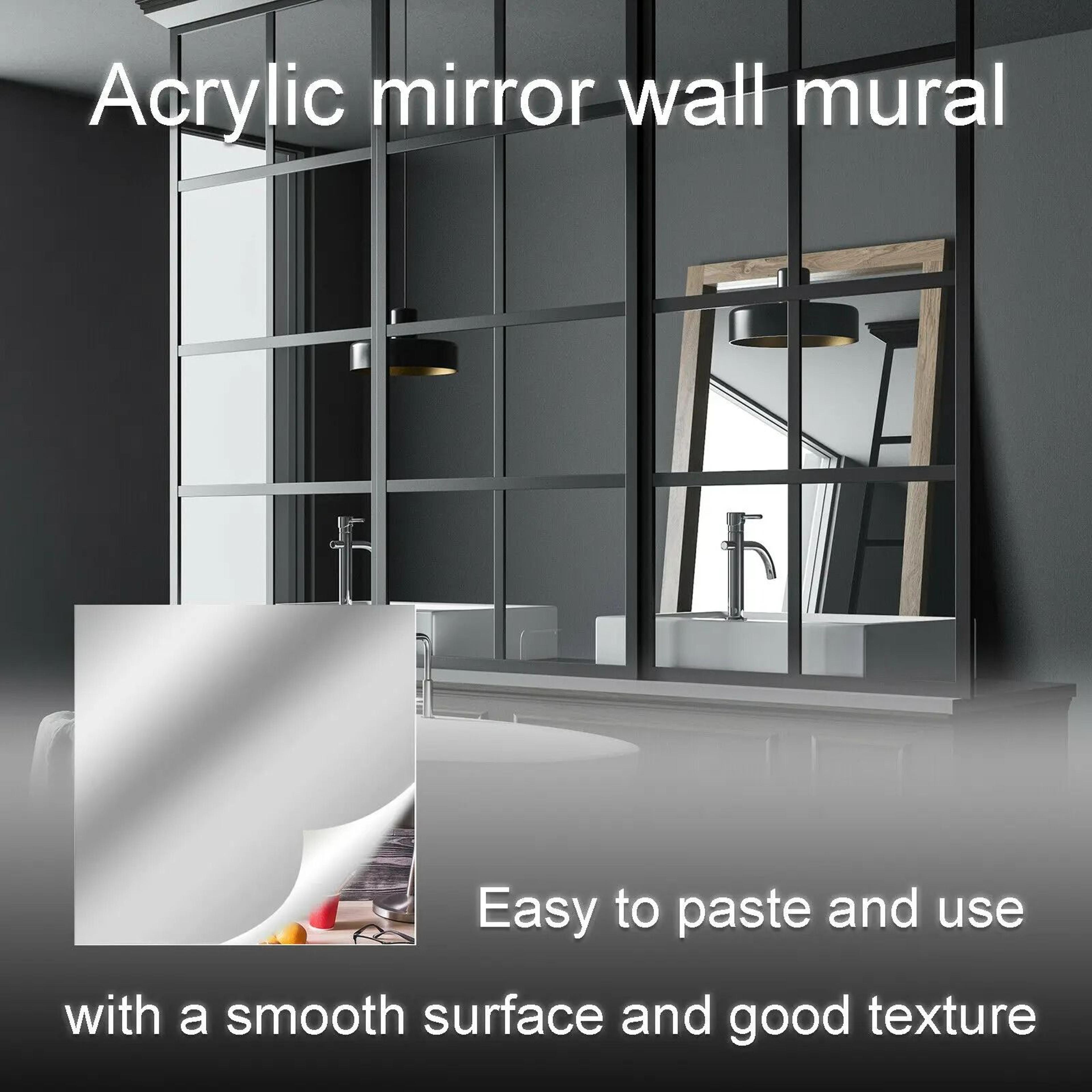 Removable SelfAdhesive Mirror Wall Sticker Sheet 3