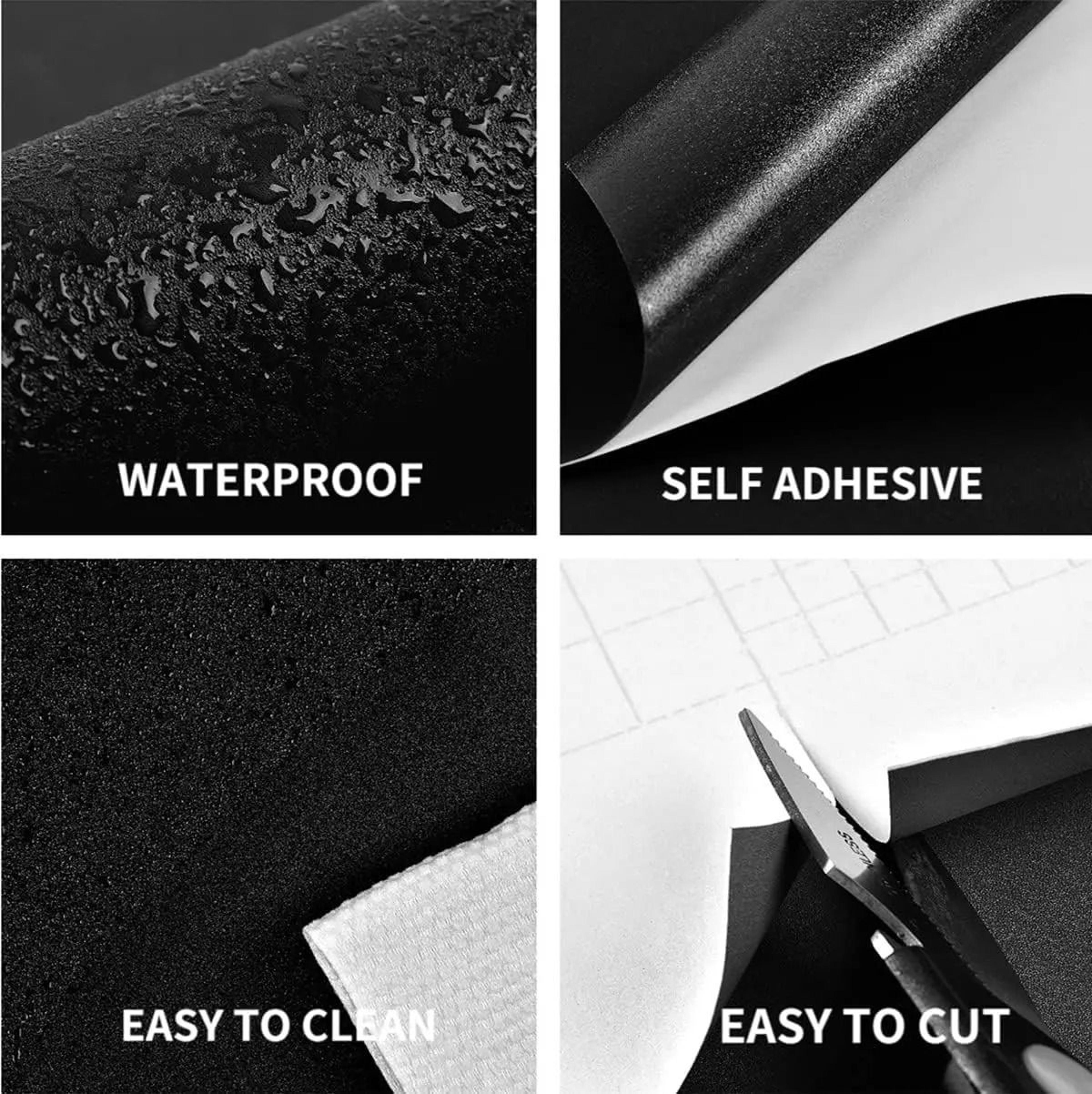 Modern Matte Black Waterproof SelfAdhesive Contact Paper 5