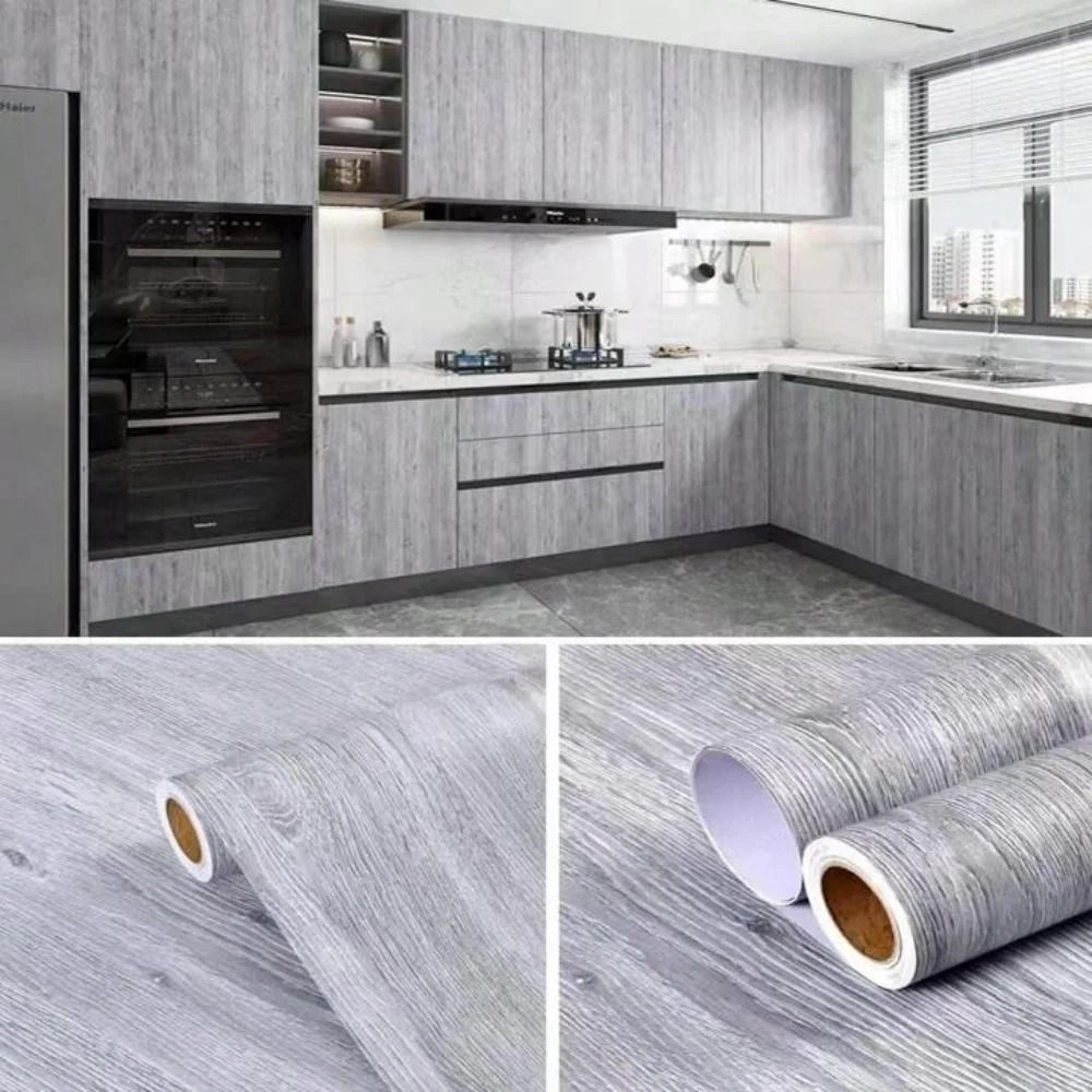 PVC Waterproof Wood Grain SelfAdhesive Decorative Vinyl Film 7