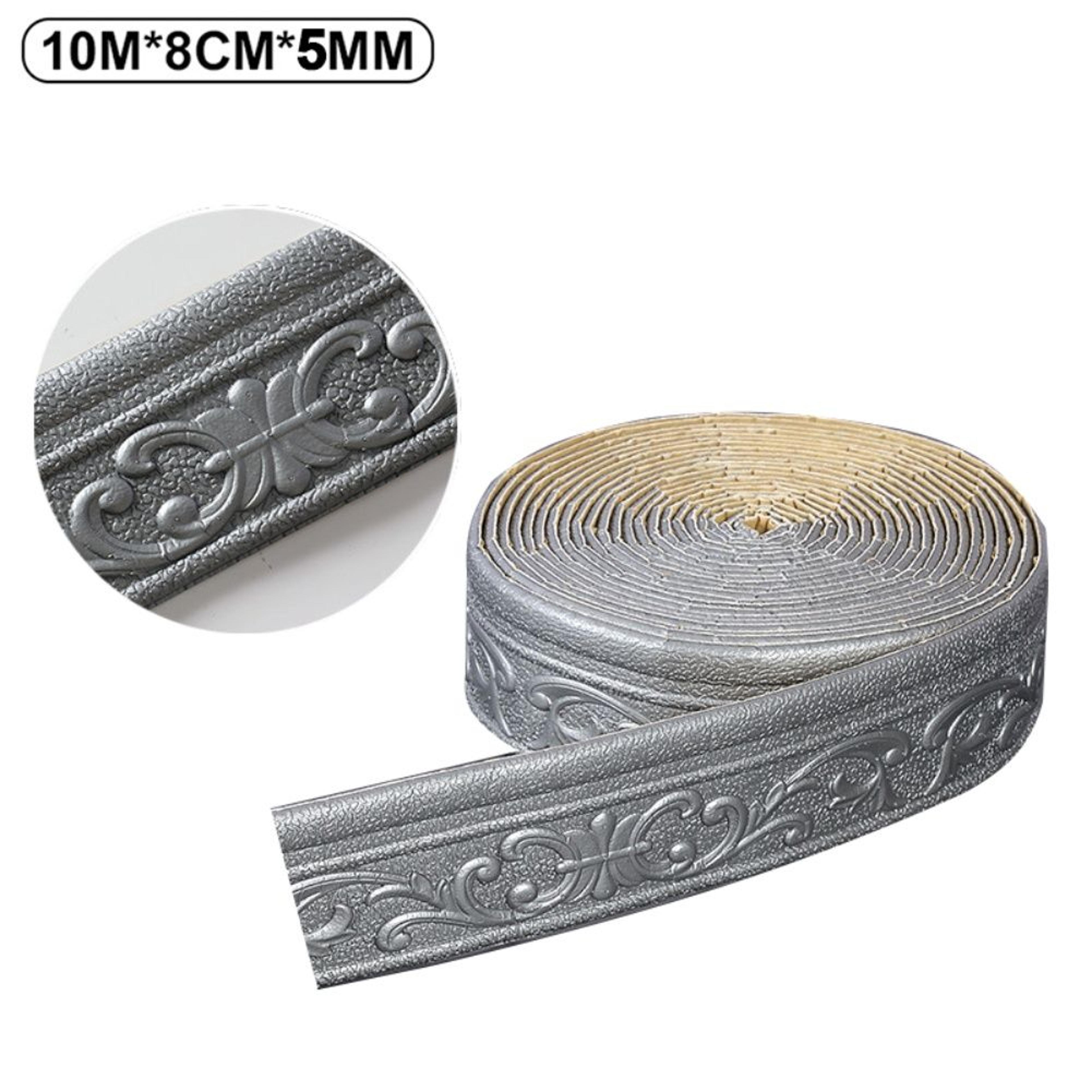 3D Sculpted Waterproof SelfAdhesive Baseboard Wall Trim Border 6