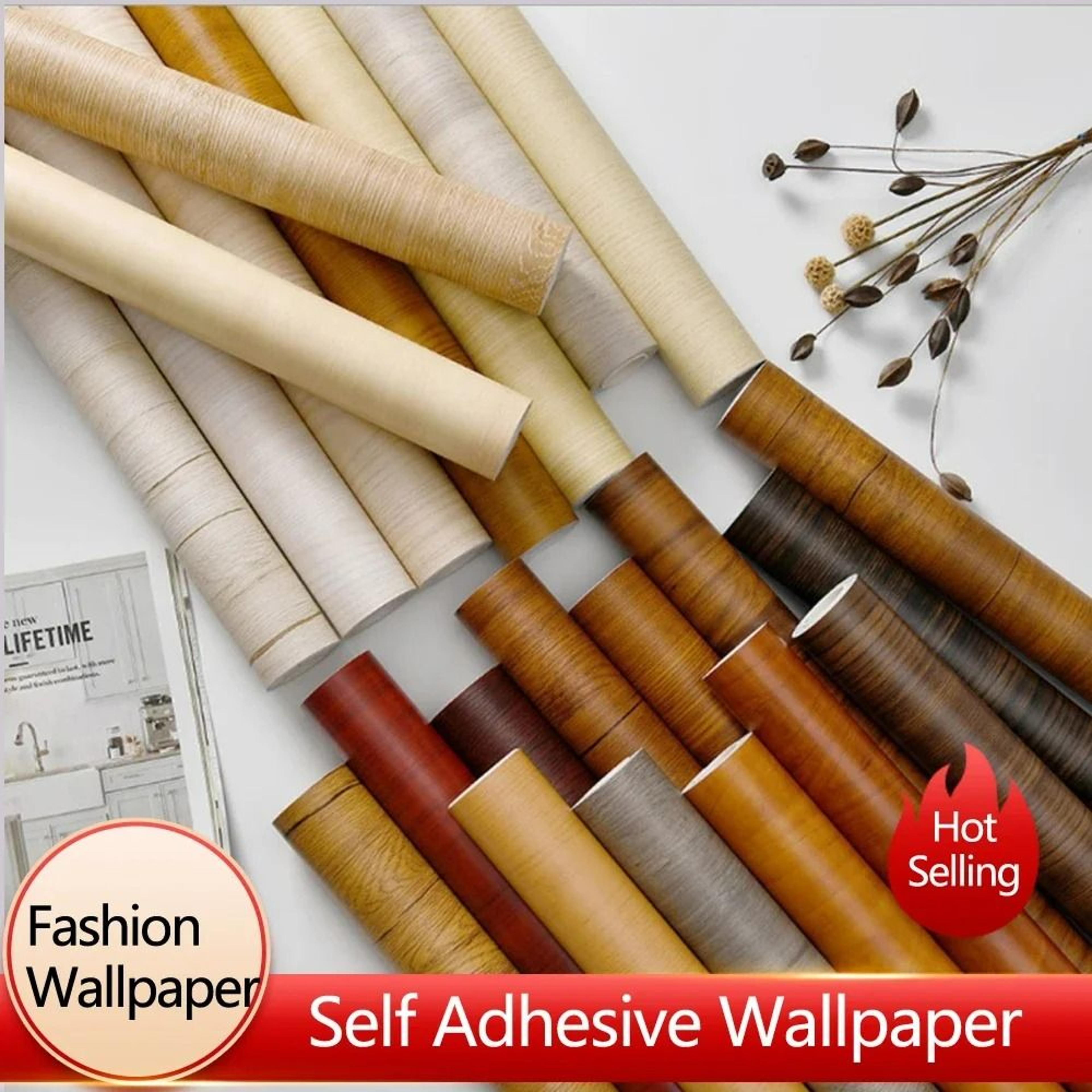 Modern Wood Grain PVC Waterproof SelfAdhesive Vinyl Film 1