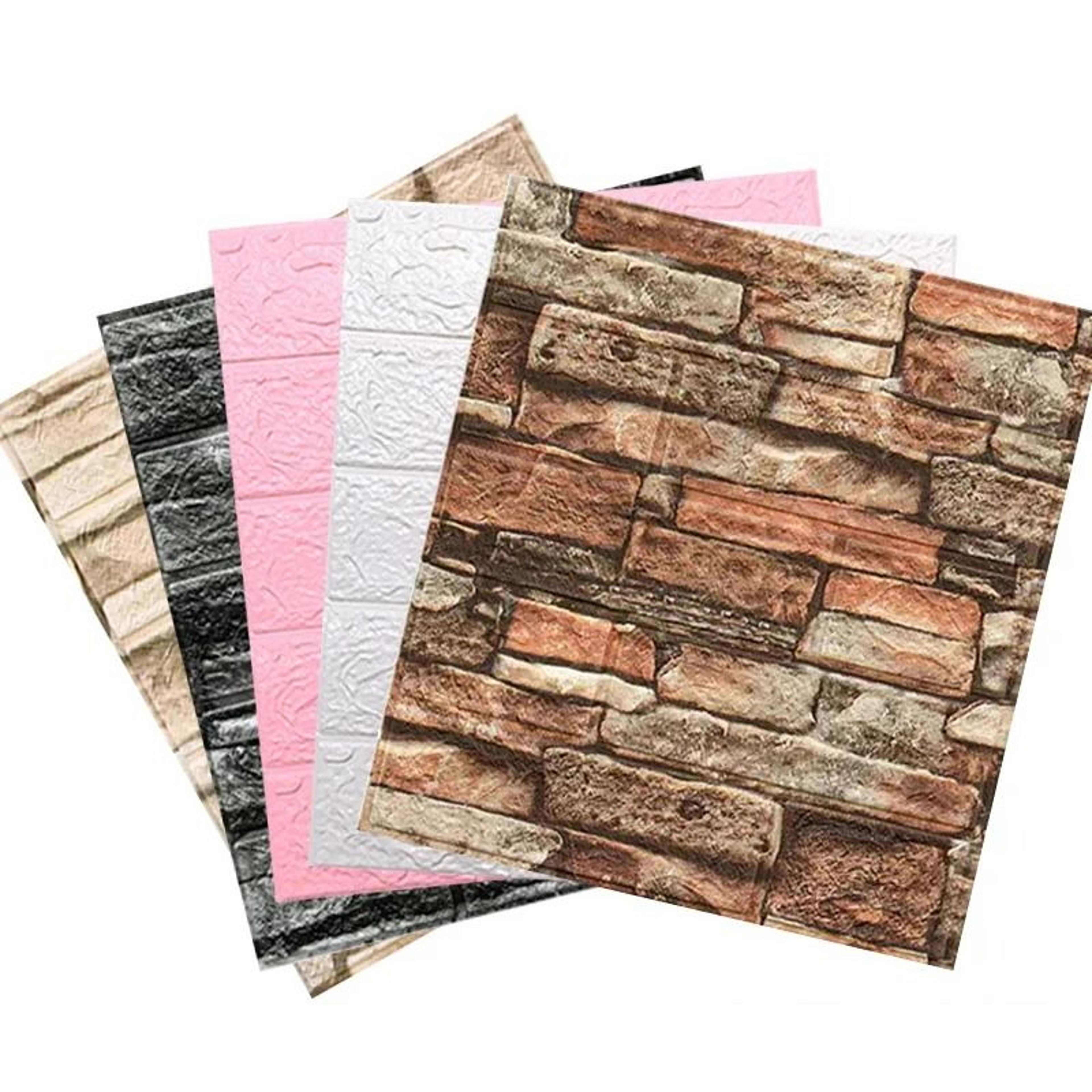 3D Sculpted Waterproof XPE Foam Wall Tile Sheets 10Pack 3