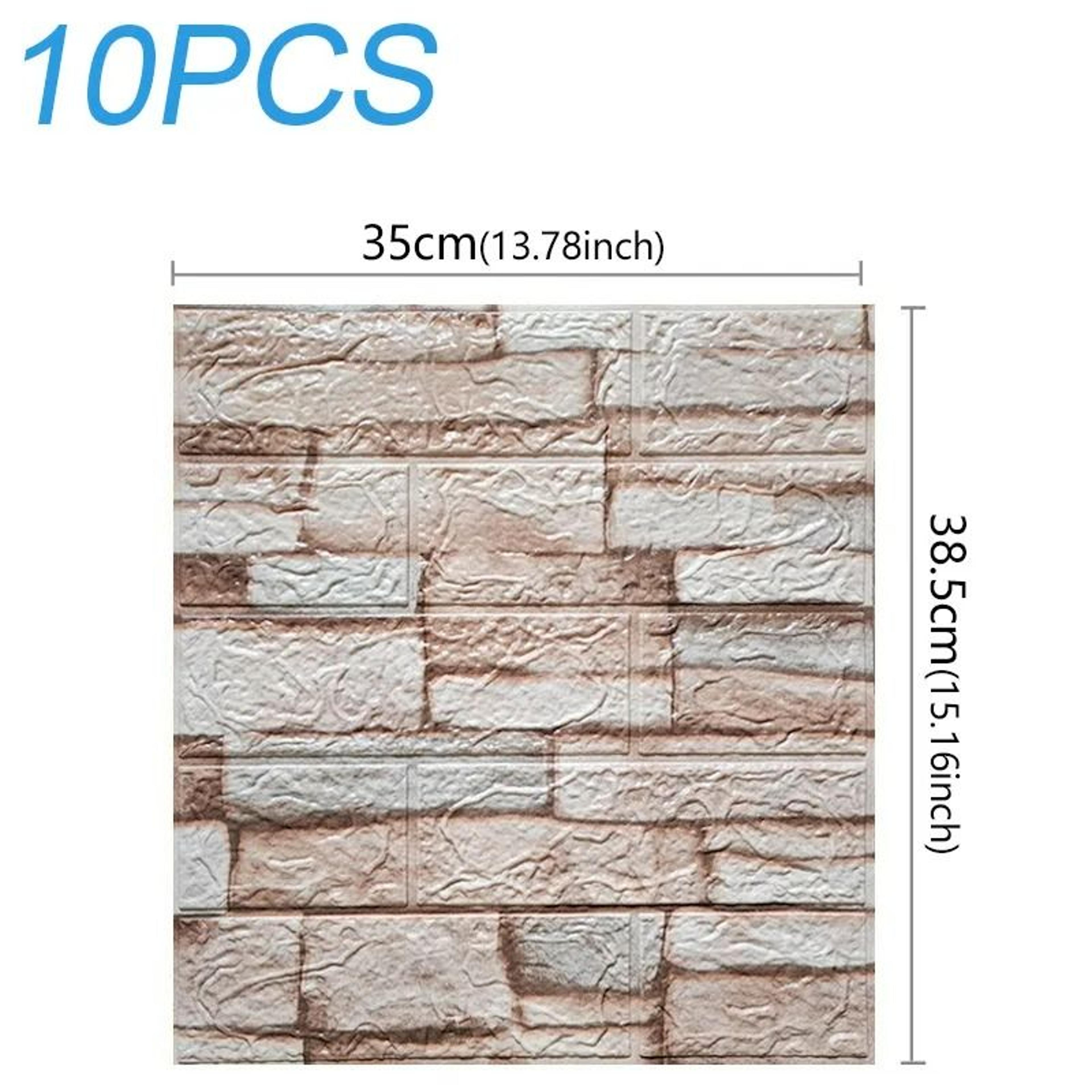 3D Sculpted Waterproof XPE Foam Wall Tile Sheets 10Pack 11