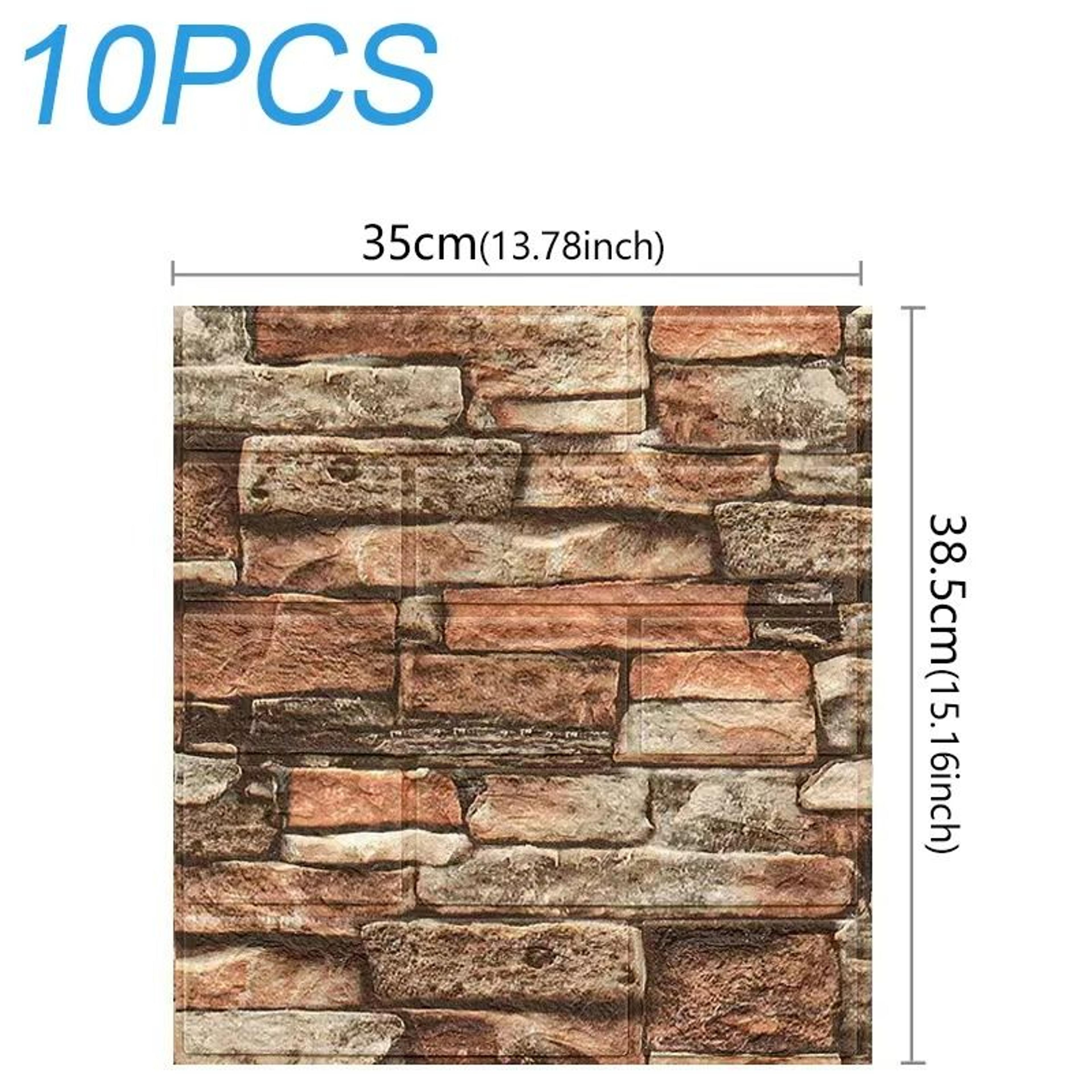 3D Sculpted Waterproof XPE Foam Wall Tile Sheets 10Pack 13