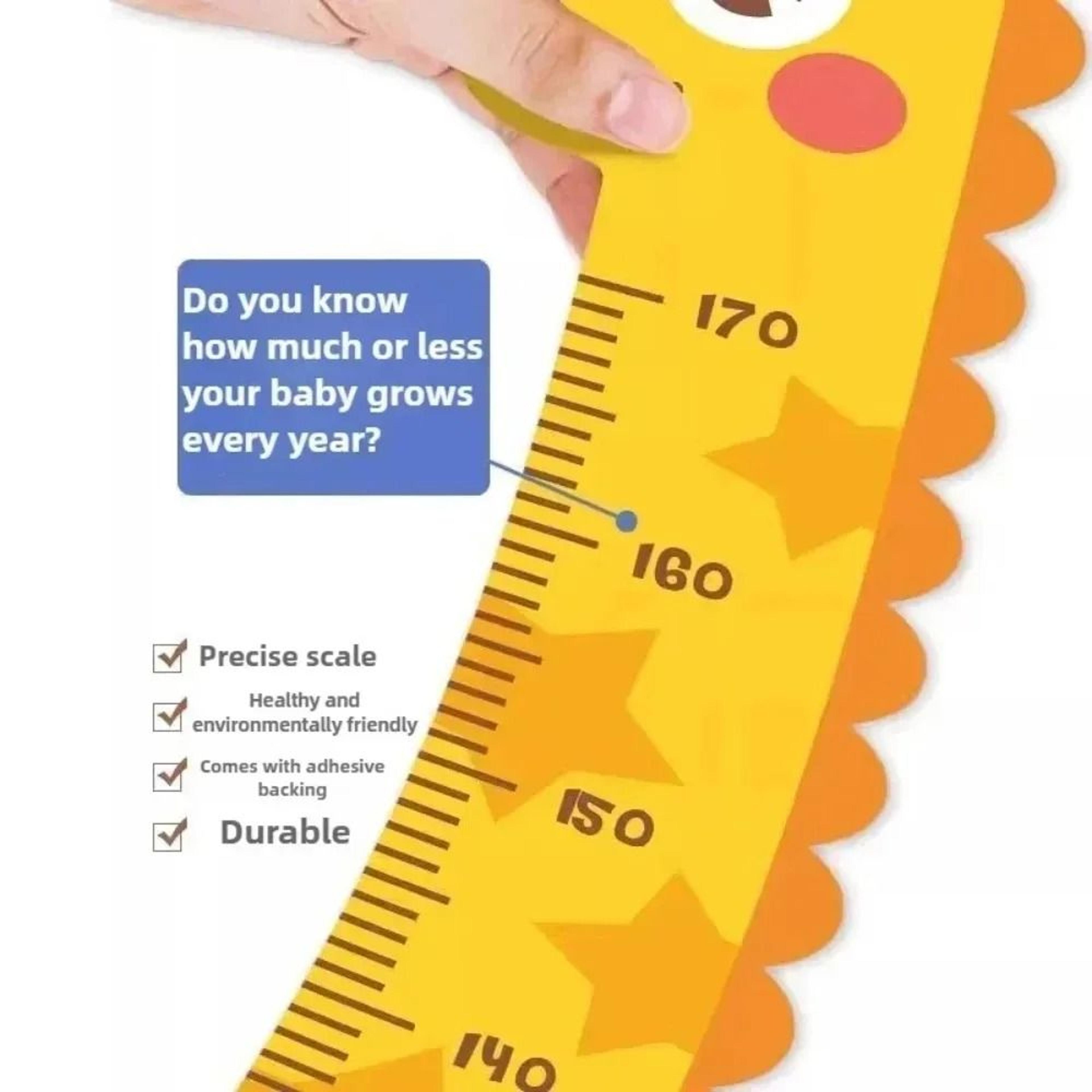 Cute Cartoon Height Growth Chart SelfAdhesive Wall Sticker 3