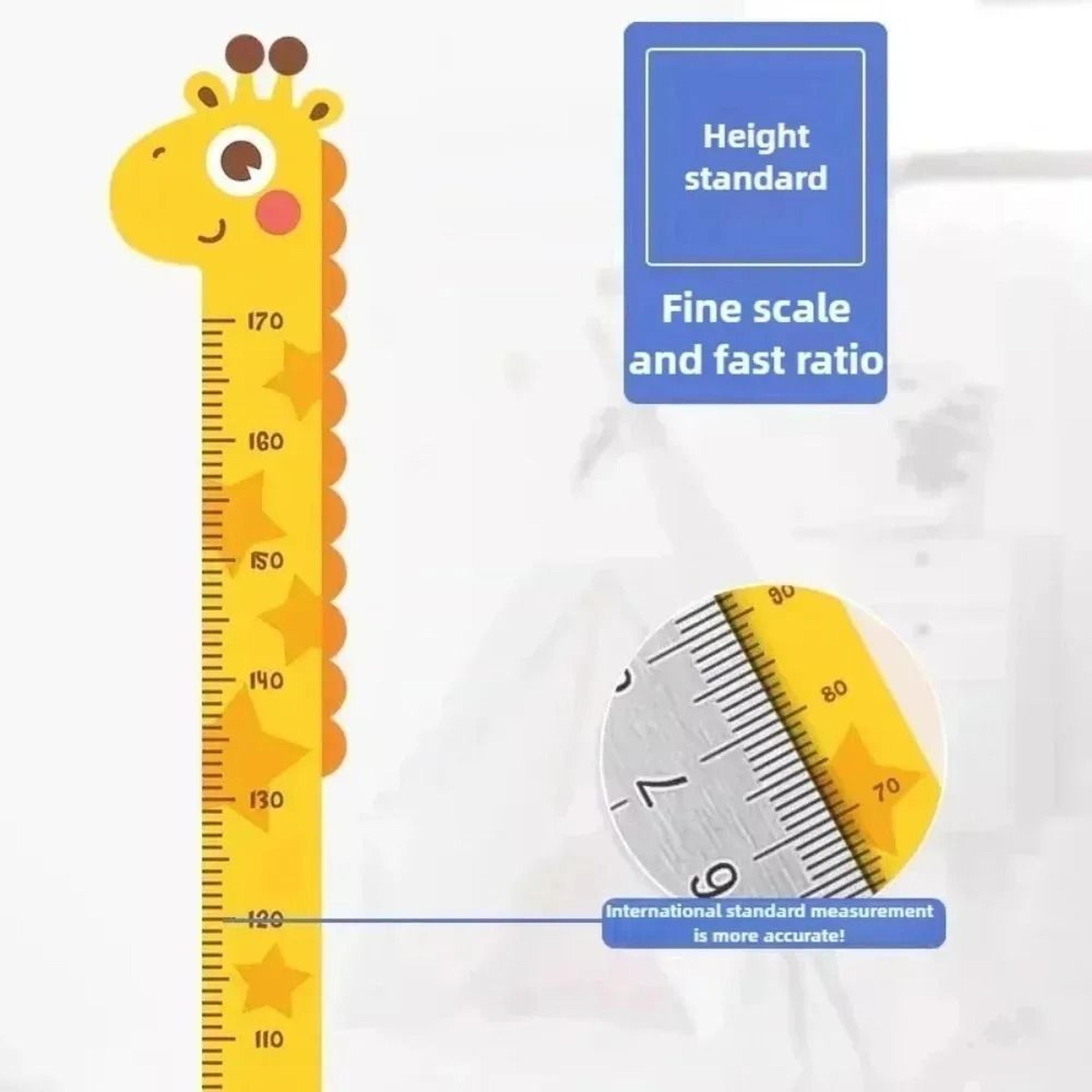 Cute Cartoon Height Growth Chart SelfAdhesive Wall Sticker 2