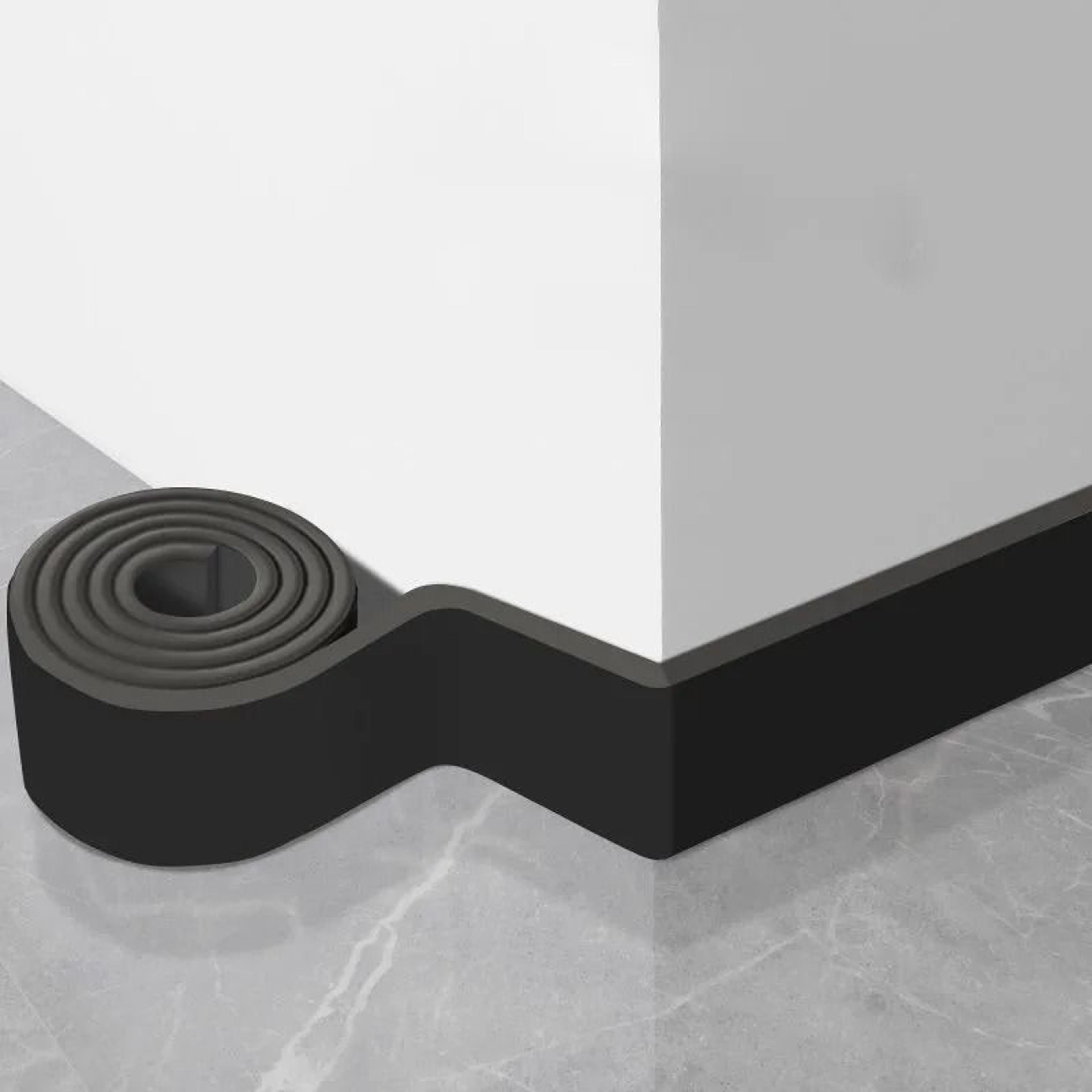 Thickened 3D SelfAdhesive Waterproof Baseboard Wall Trim Strip 0