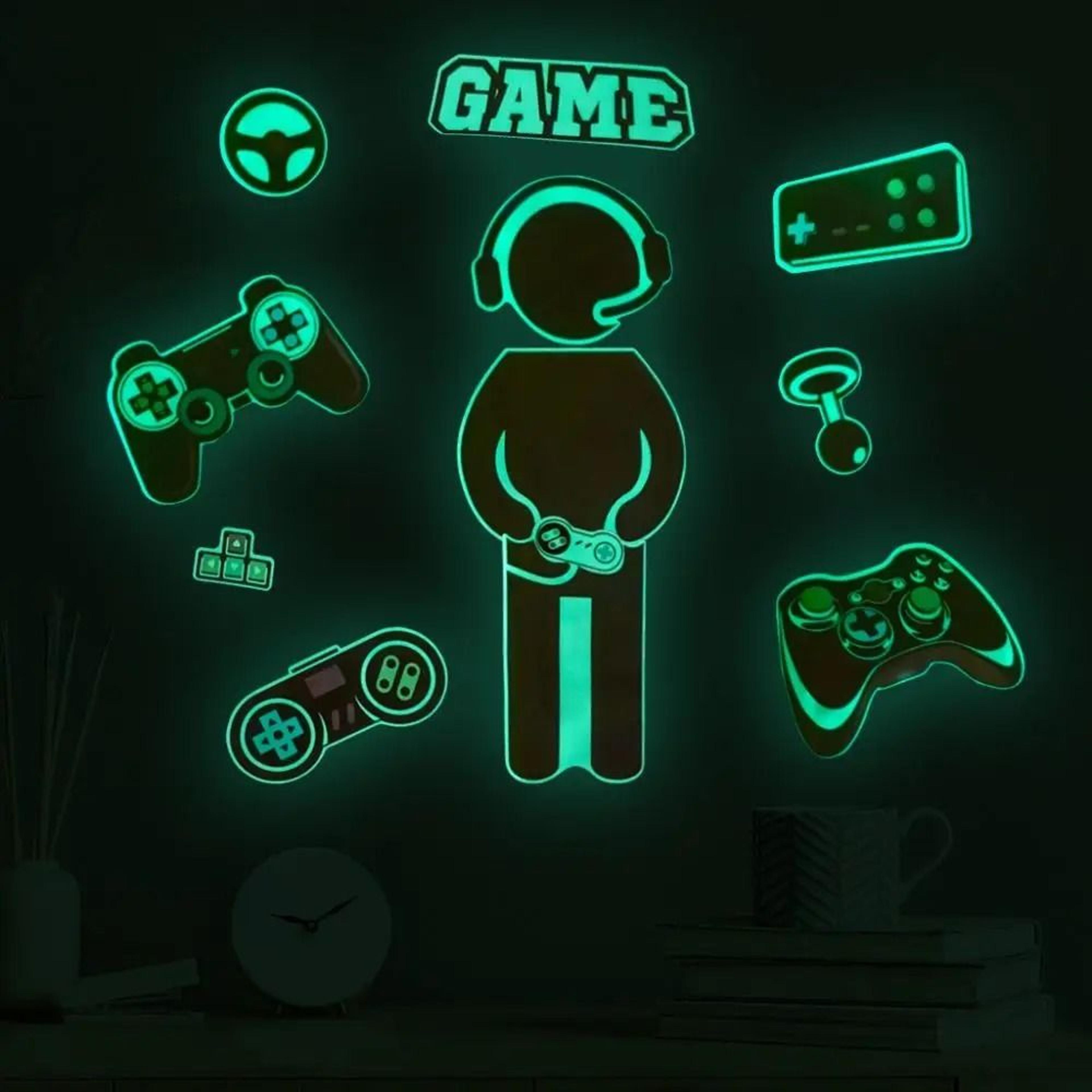 Creative Luminous GlowInTheDark Game Controller Wall Sticker 9