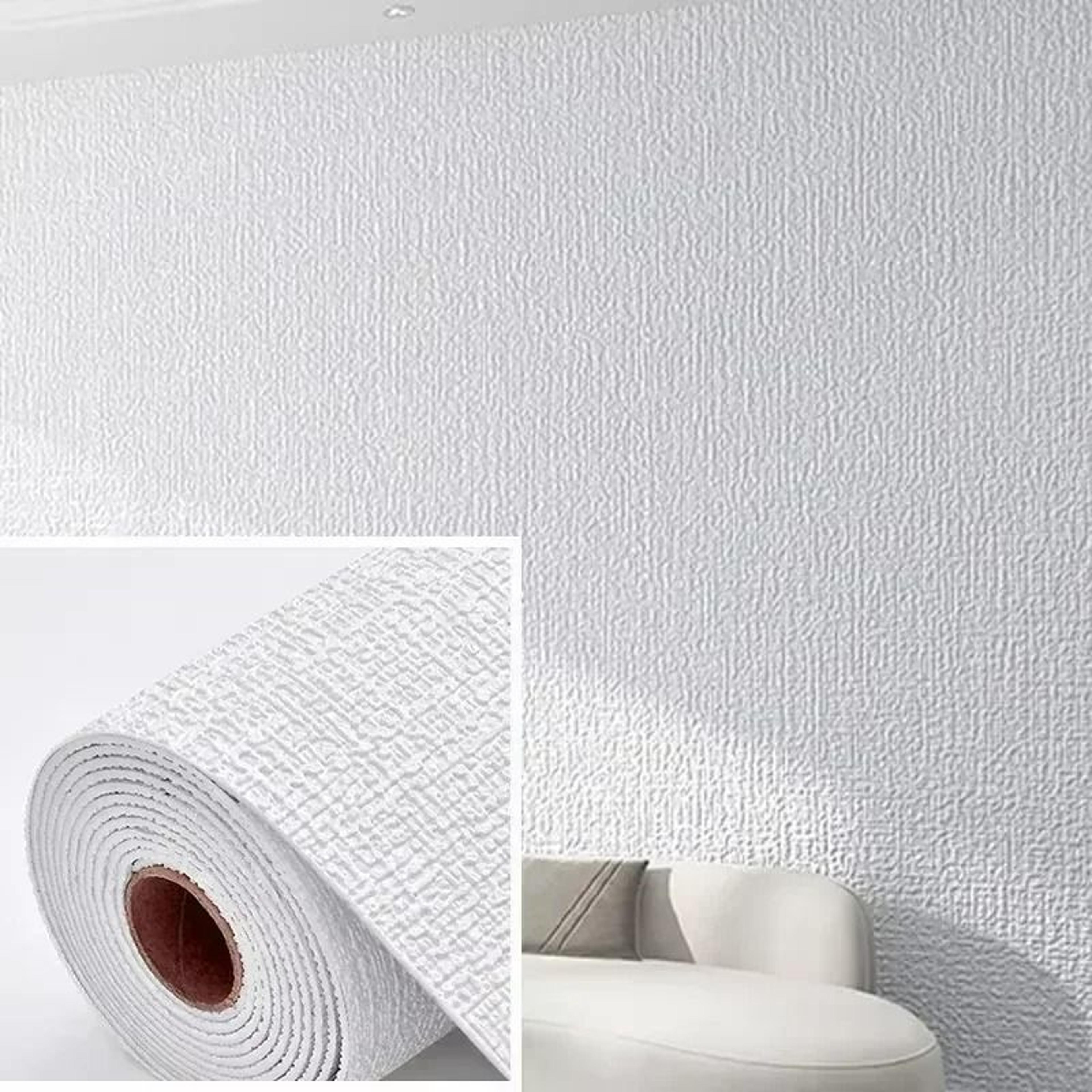 Colorful 3D Foam Linen Textured Waterproof SelfAdhesive Wallpaper 9
