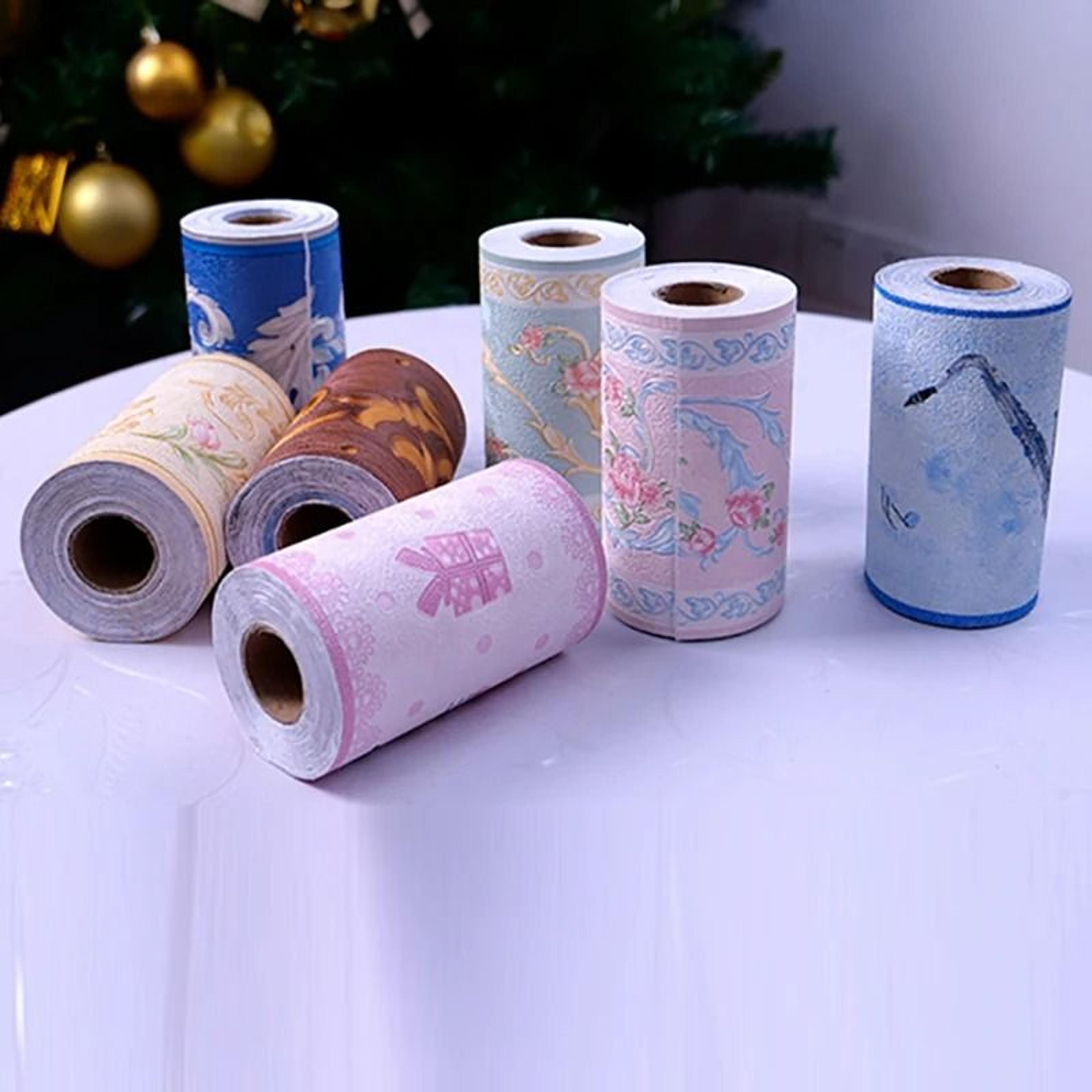 Waterproof PVC SelfAdhesive Wall Waistline  Baseboard Border Roll 2