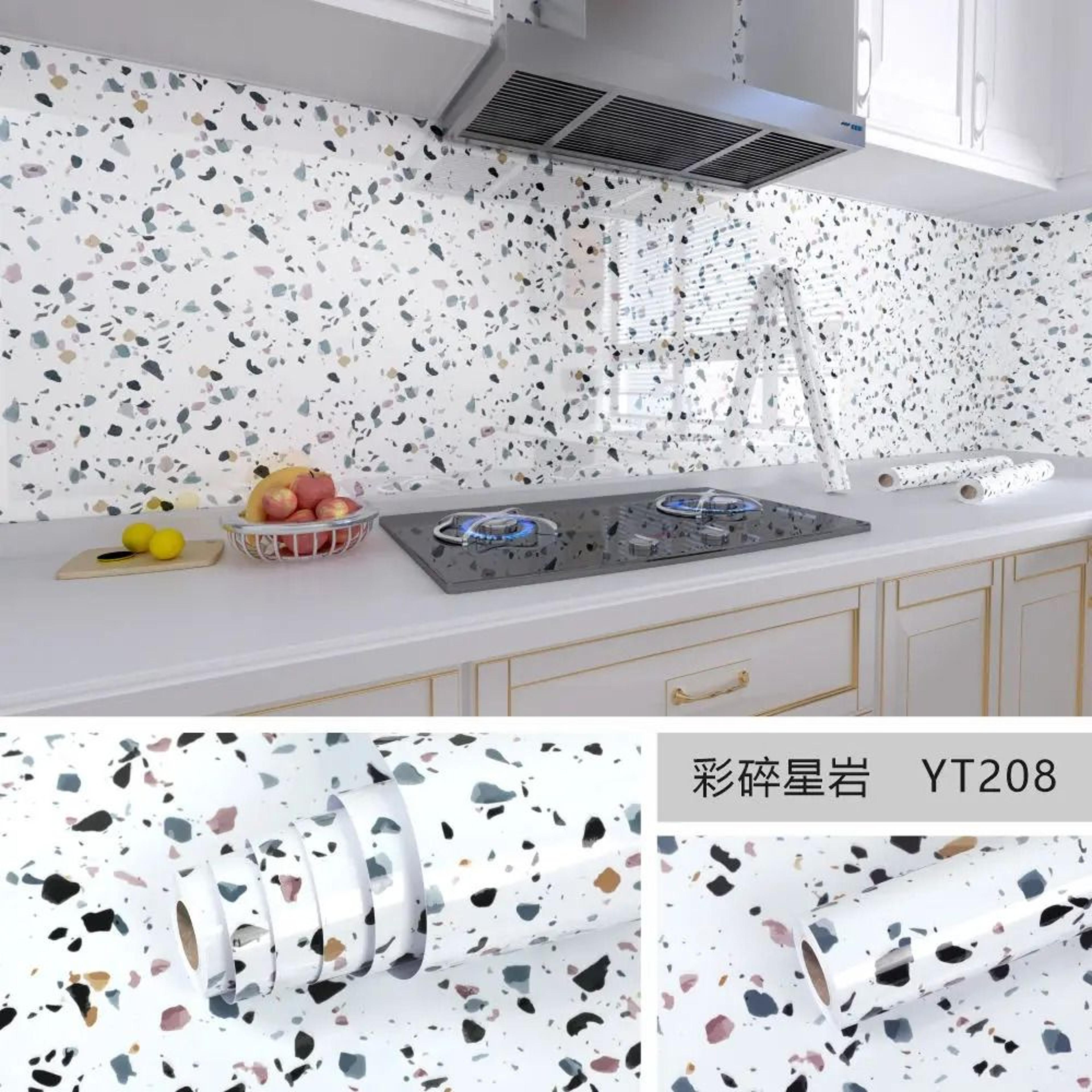ExtraWide Waterproof  OilProof Marble Contact Paper Roll 6