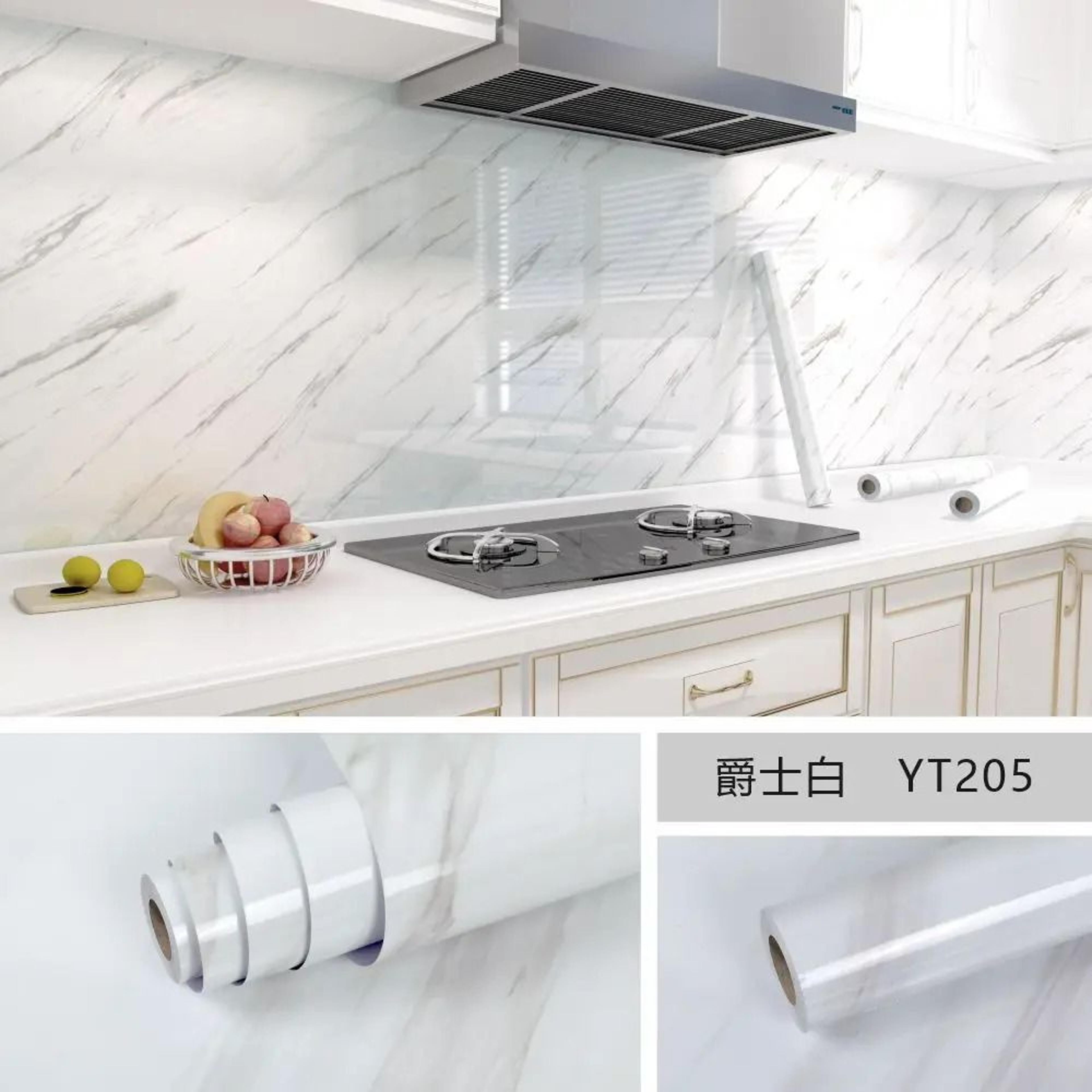 ExtraWide Waterproof  OilProof Marble Contact Paper Roll 4