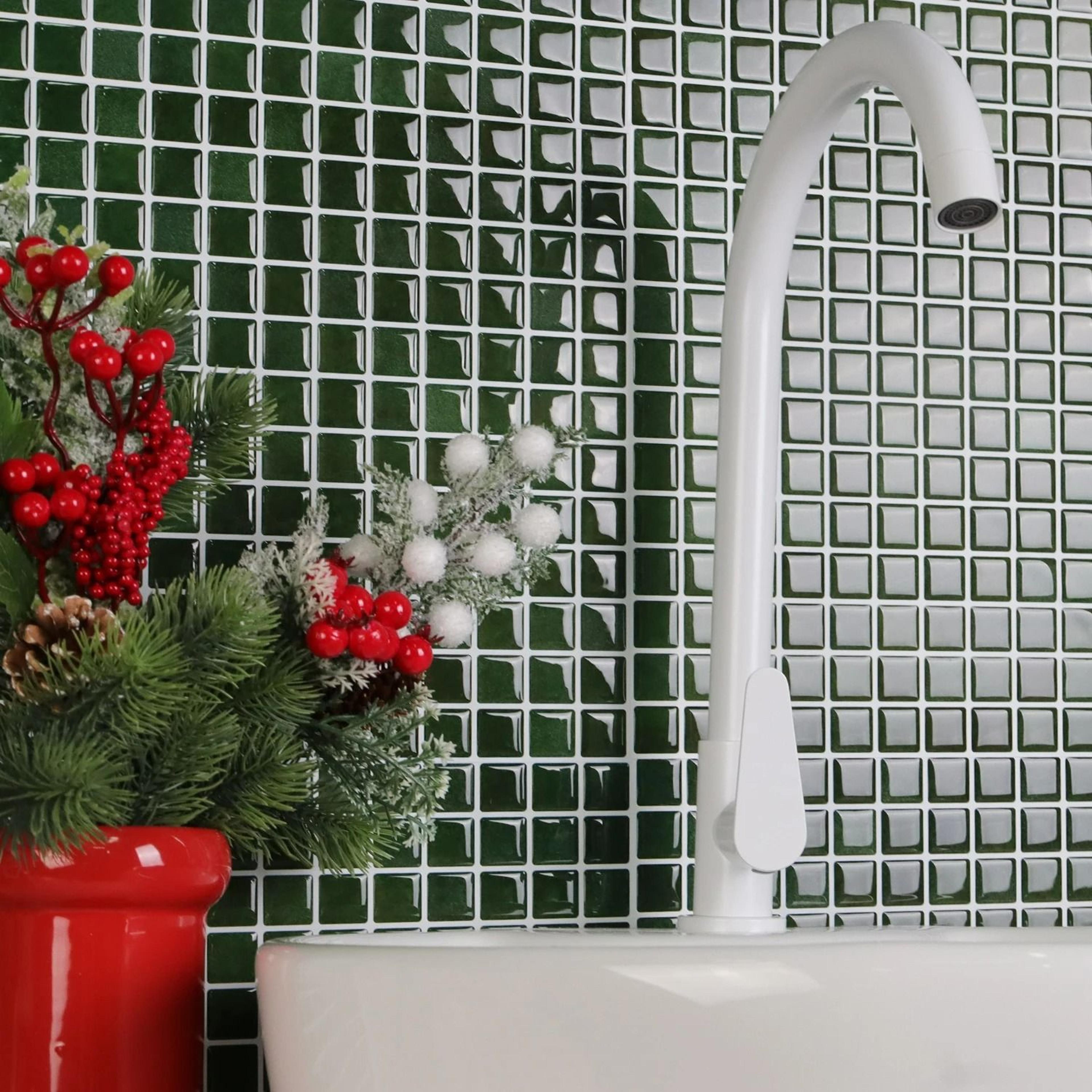 3Pack Christmas Mosaic Tile SelfAdhesive Removable Wall Decals 2