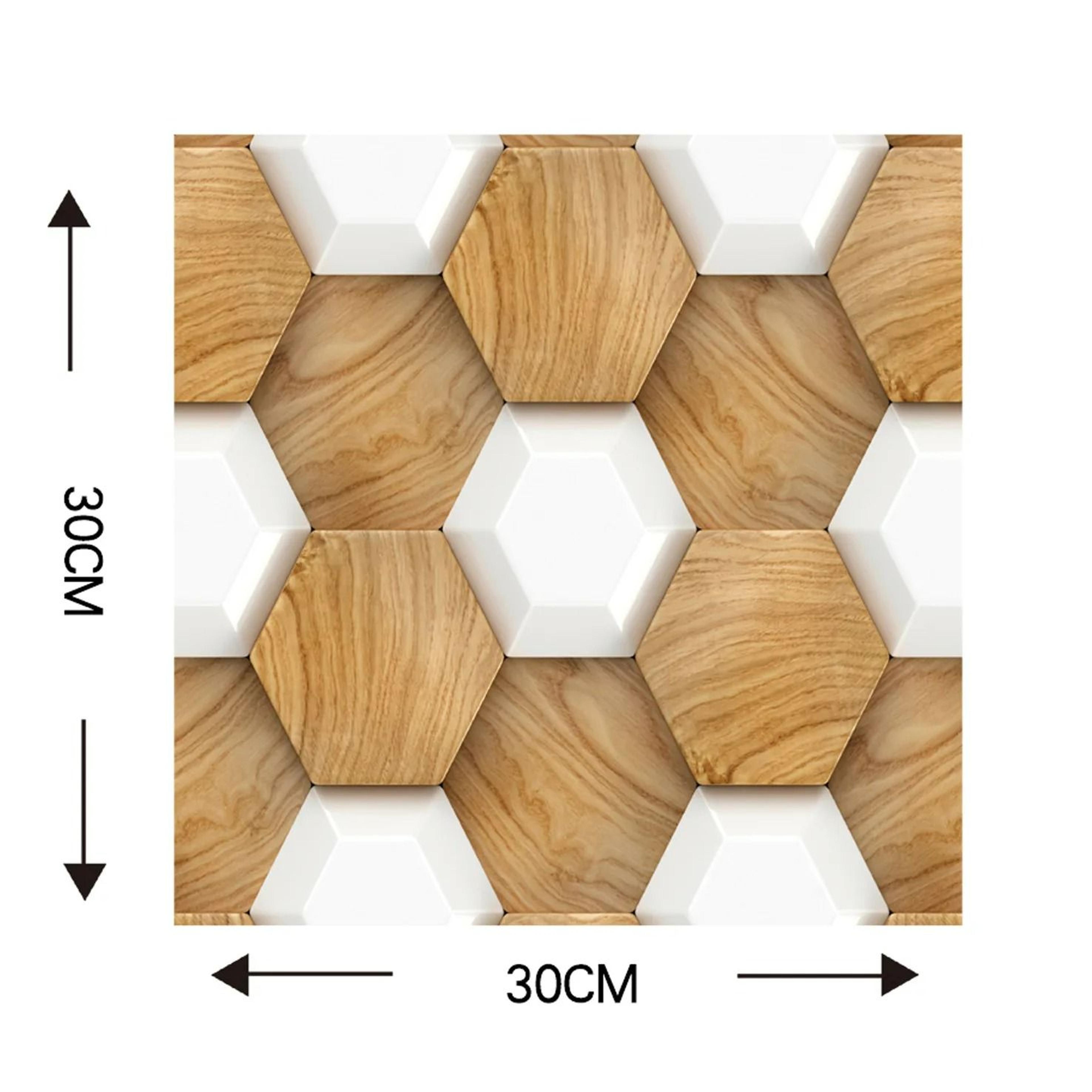 5Pack Retro 3D SelfAdhesive Subway Tile Wall Panels 11