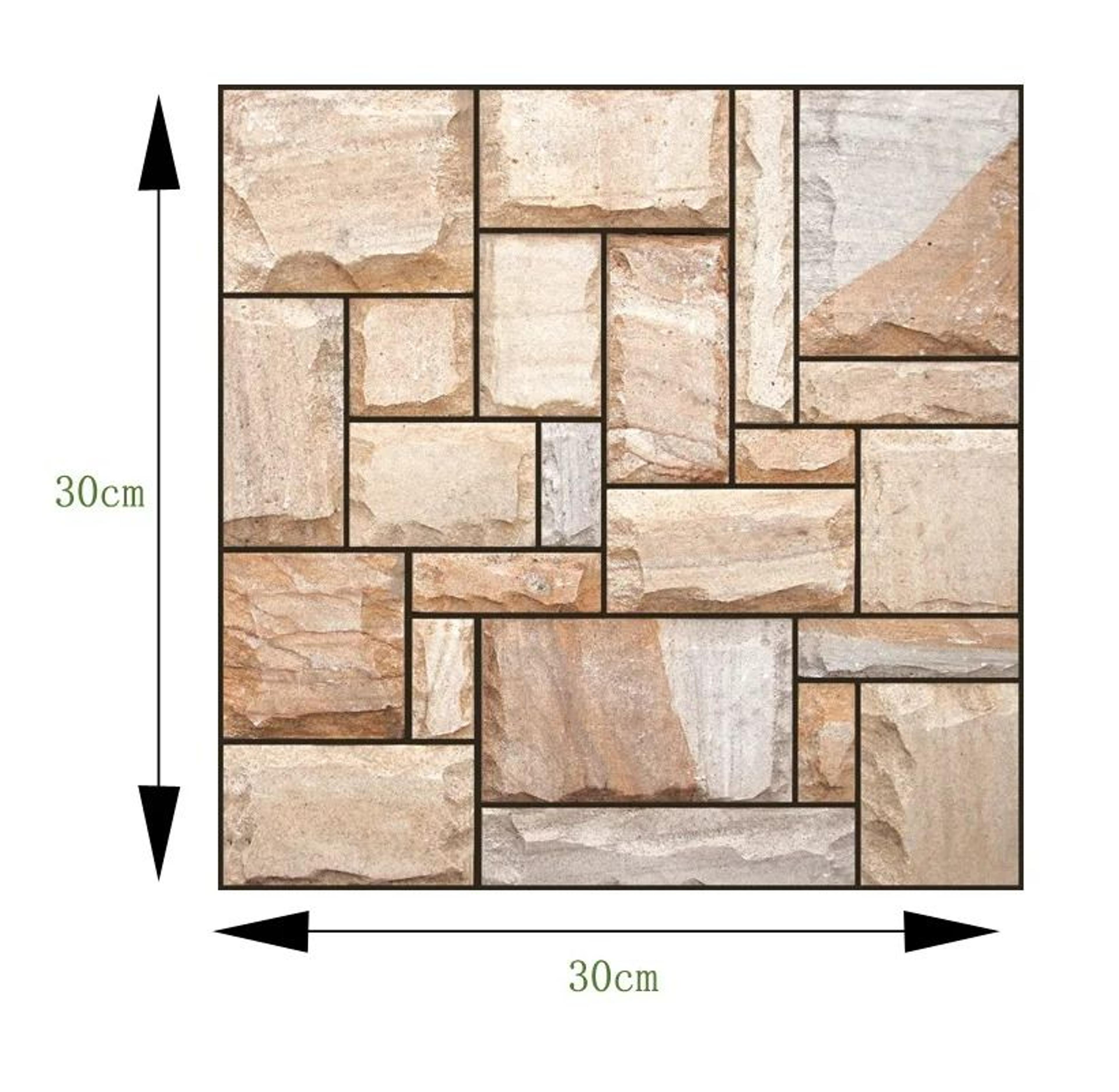 5Pack Retro 3D SelfAdhesive Subway Tile Wall Panels 10
