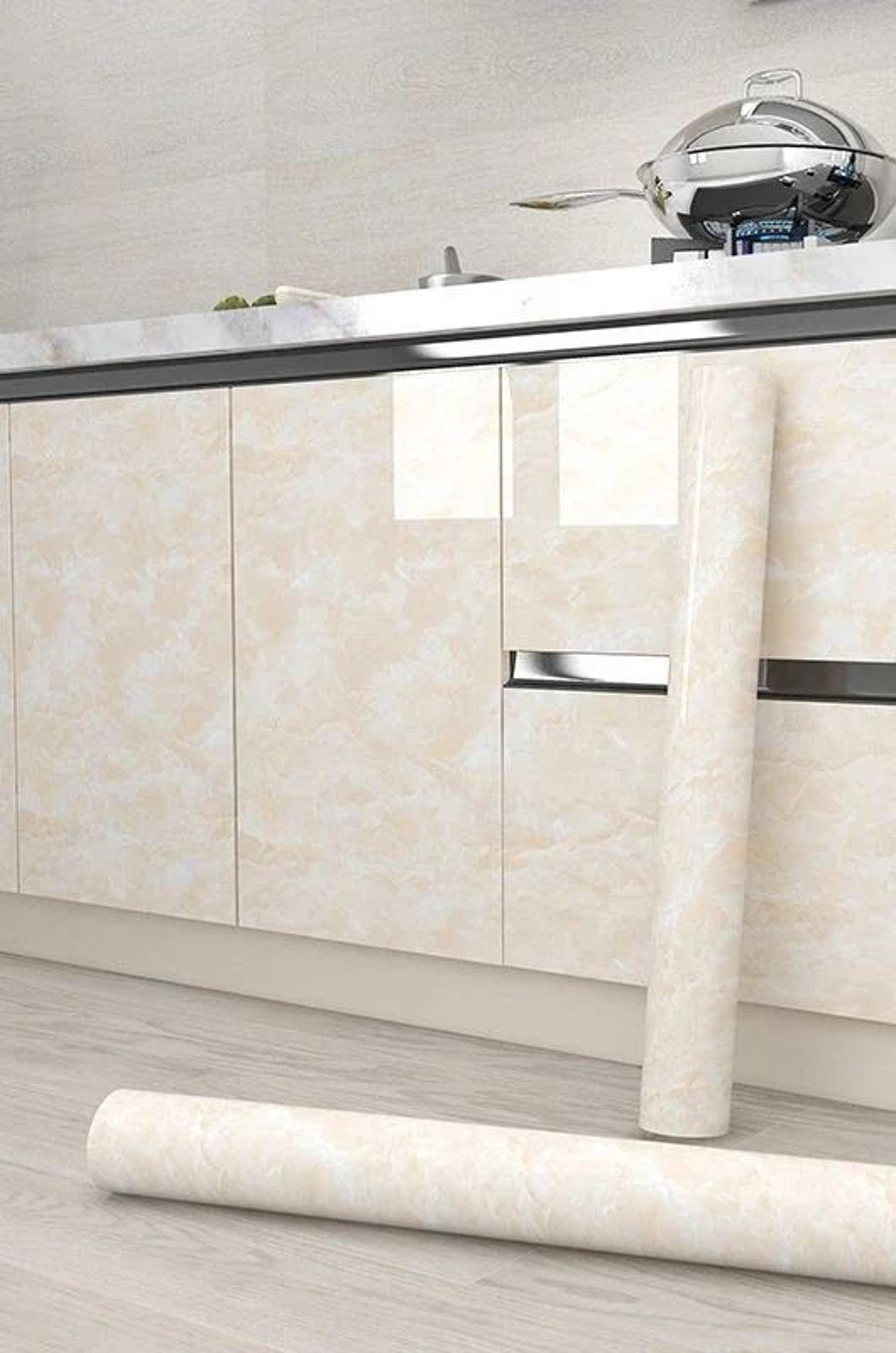 ExtraWide Waterproof Marble SelfAdhesive Wallpaper Roll 8