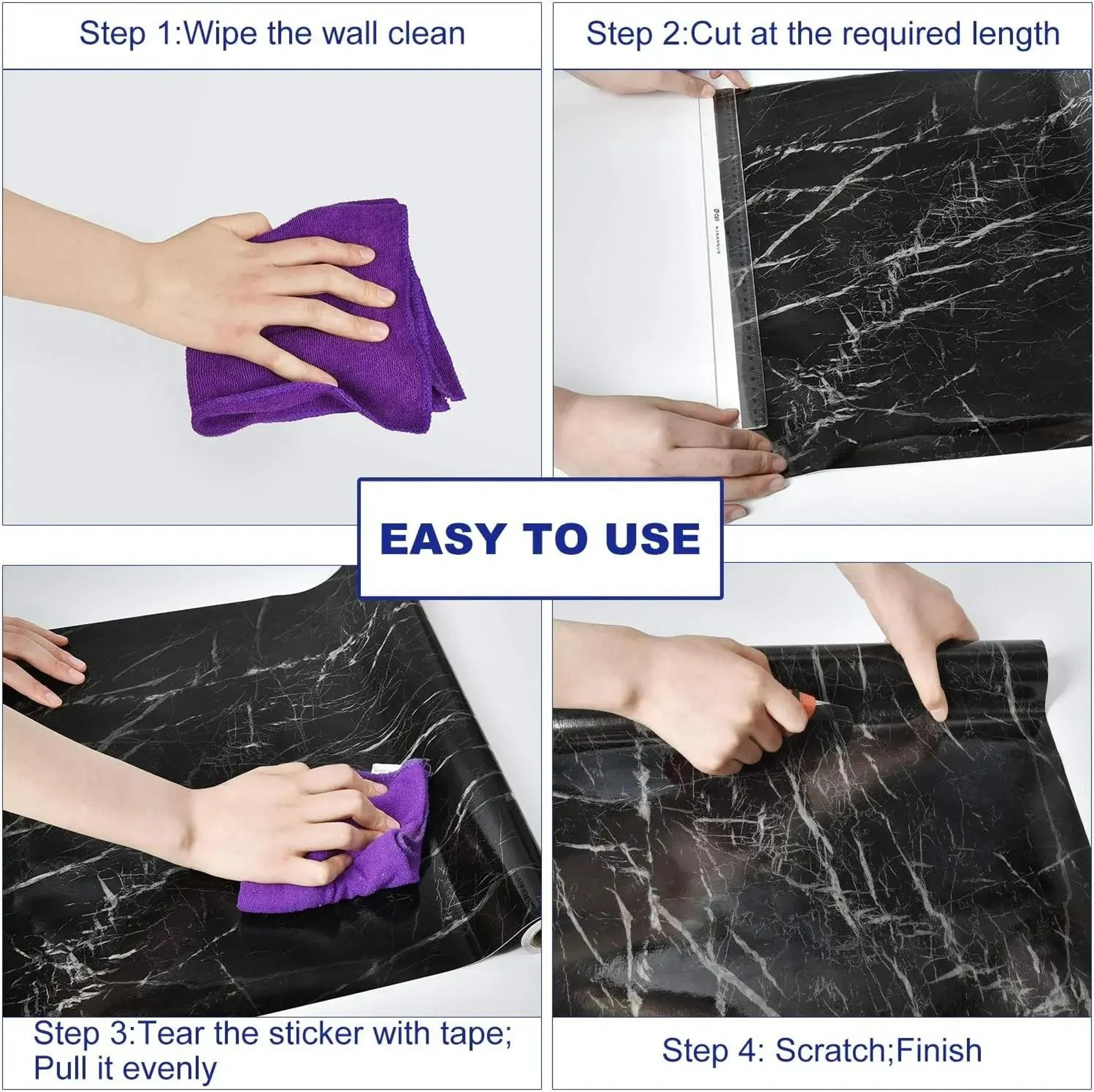 Marble SelfAdhesive PET Foil Wallpaper  Cabinet Film 2