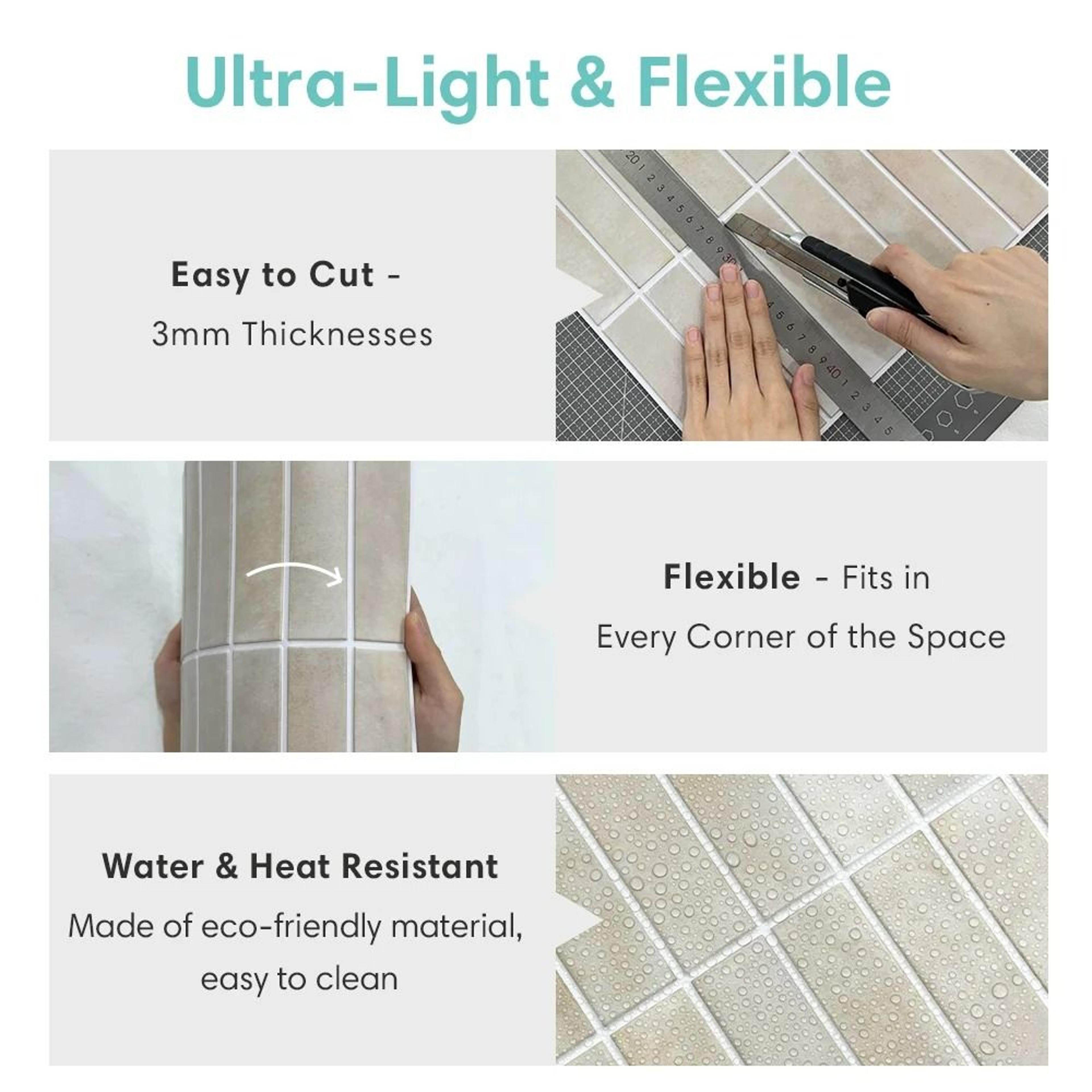 3D Waterproof Modular Tile SelfAdhesive Wall Panels 4