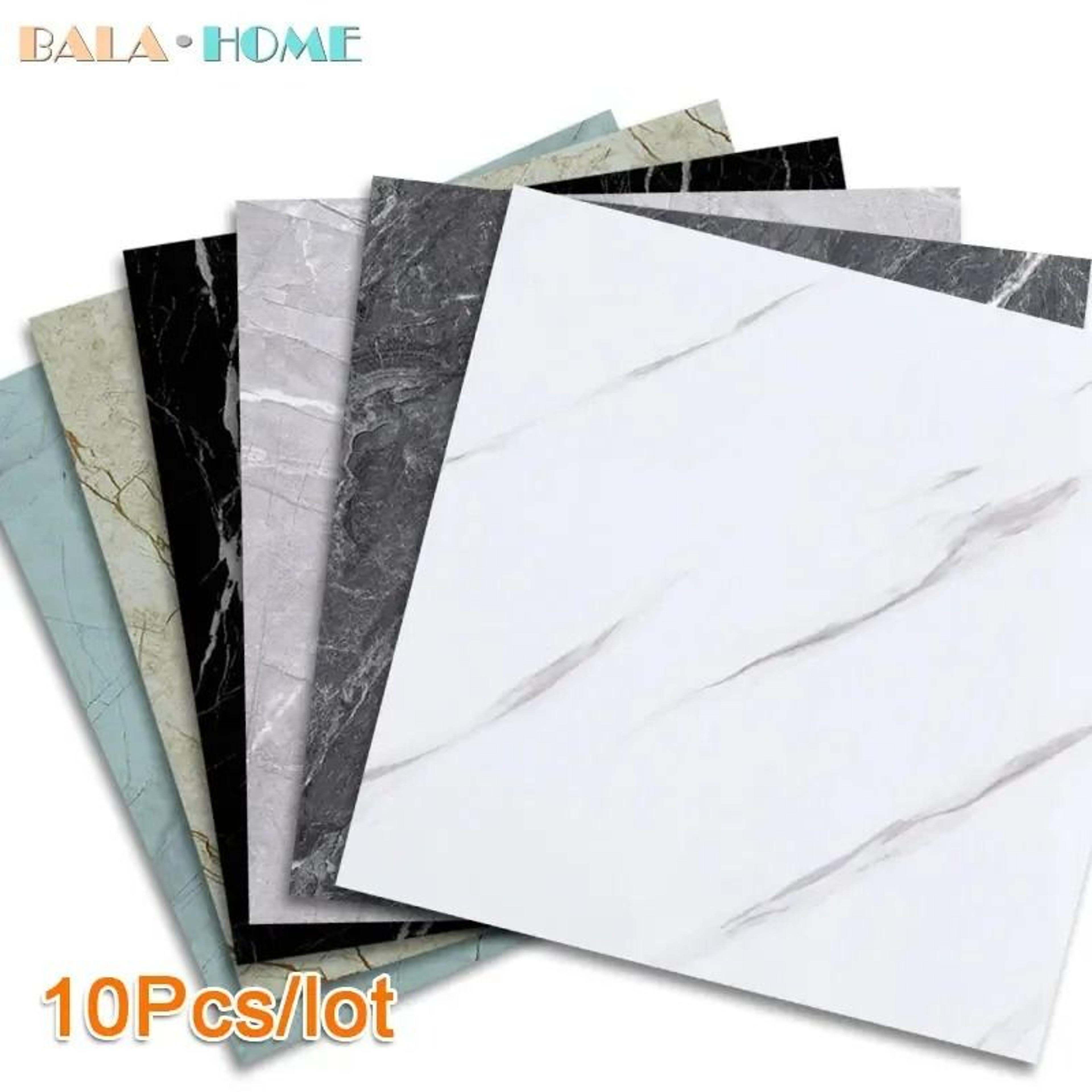 3D Waterproof Marble SelfAdhesive Floor  Wall Tile Stickers 1