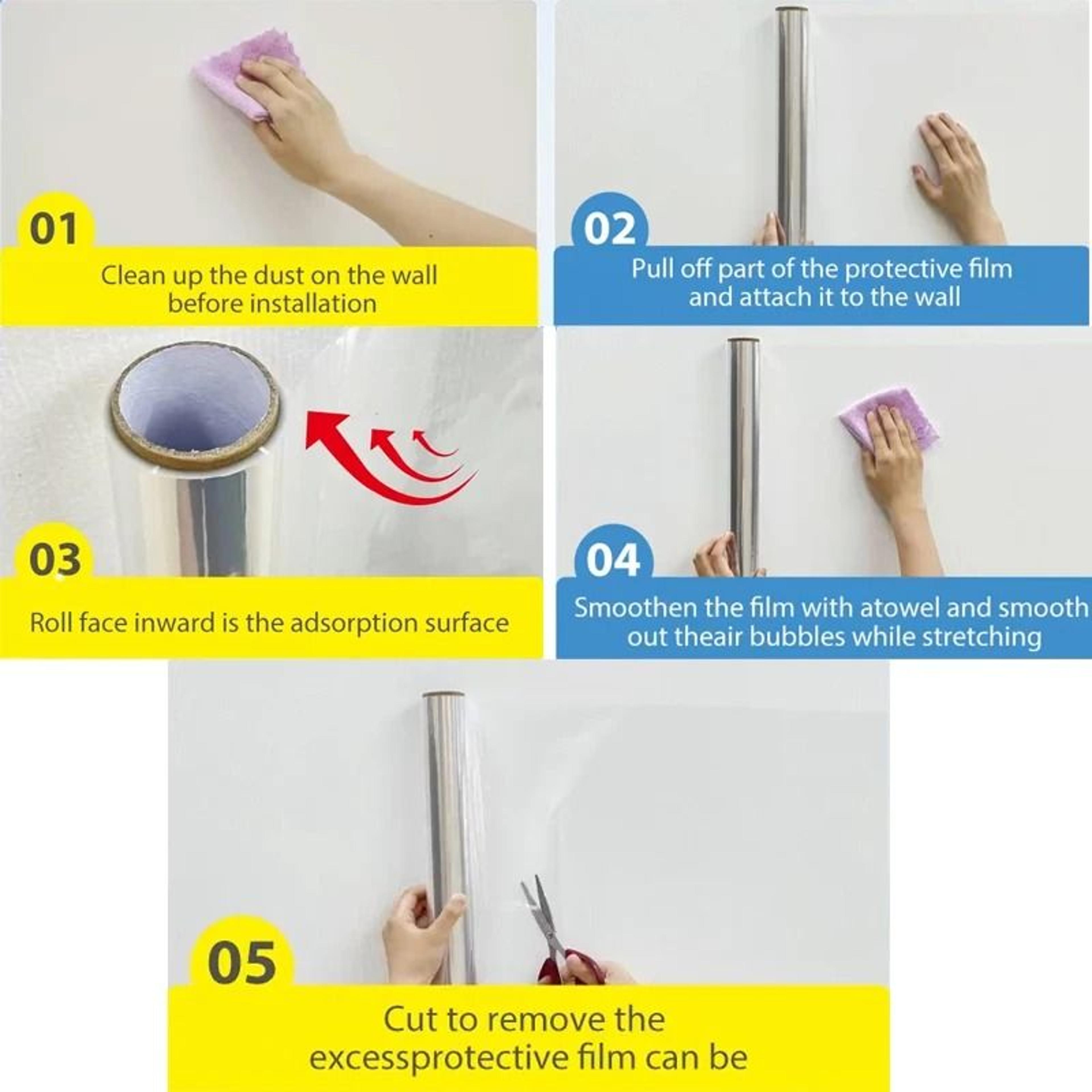 Clear Electrostatic Adsorption Protective Wall Film 5