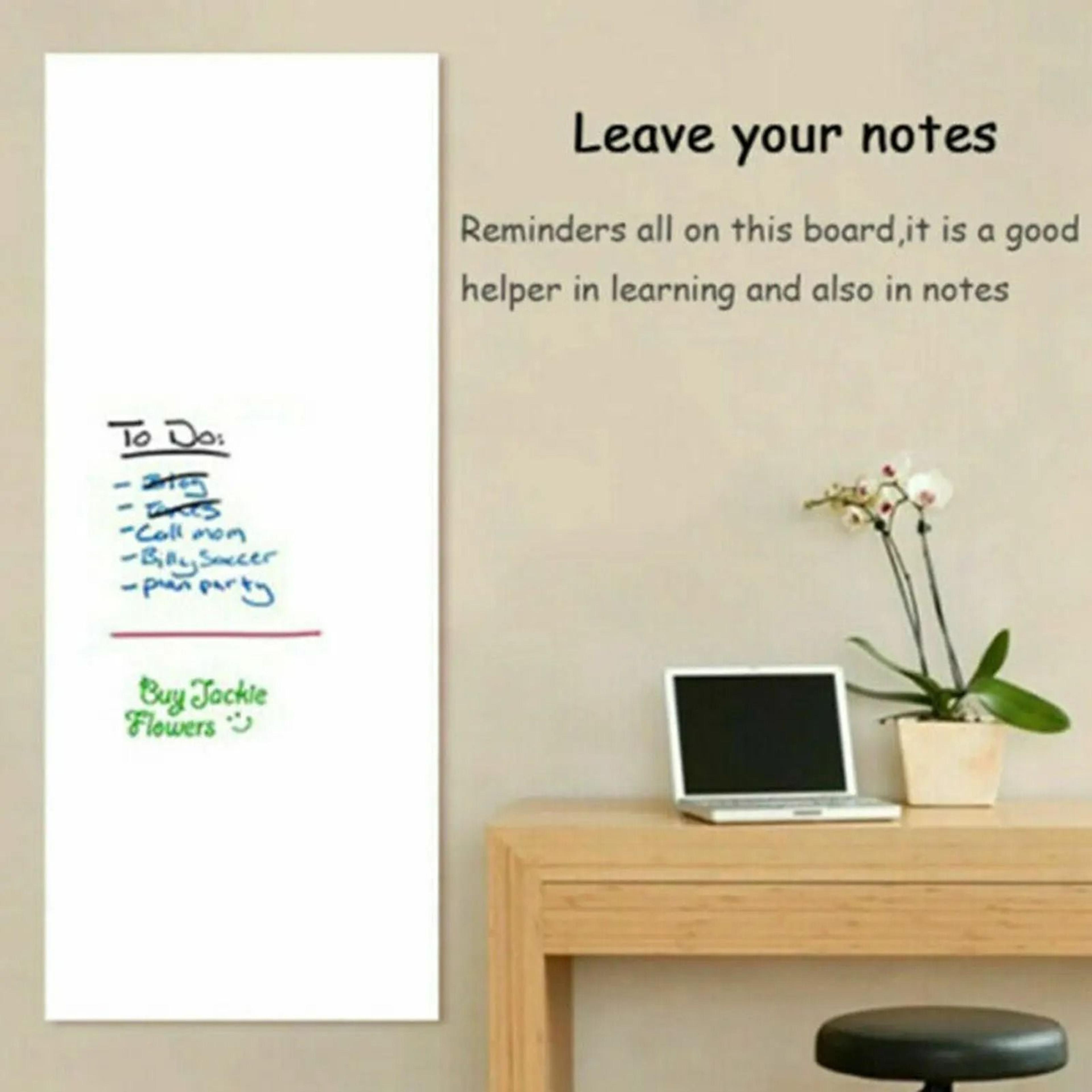 SelfAdhesive Erasable Chalkboard  Whiteboard Wall Sticker Roll 4