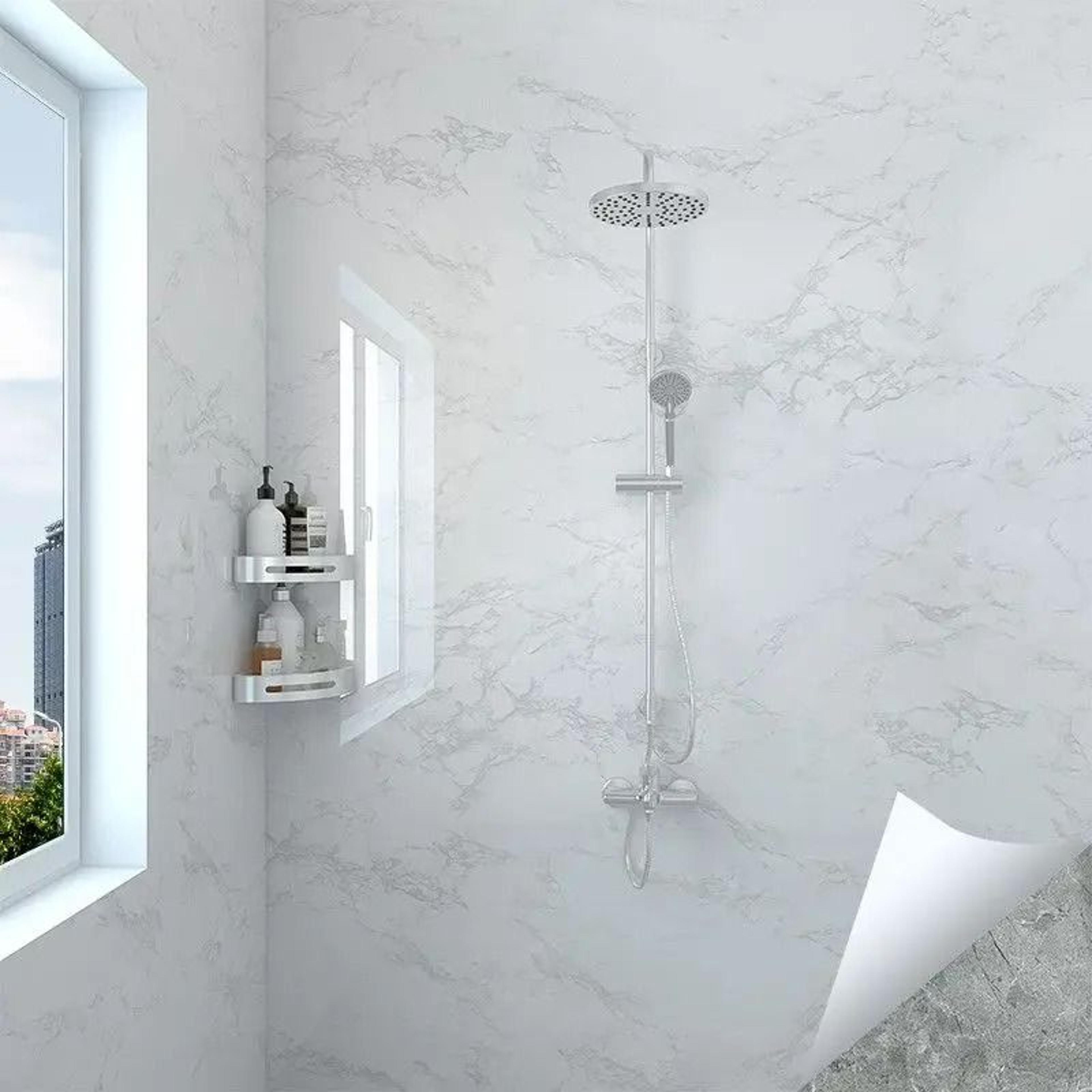 FormaldehydeFree Waterproof Vinyl Bathroom Wallpaper Roll 1
