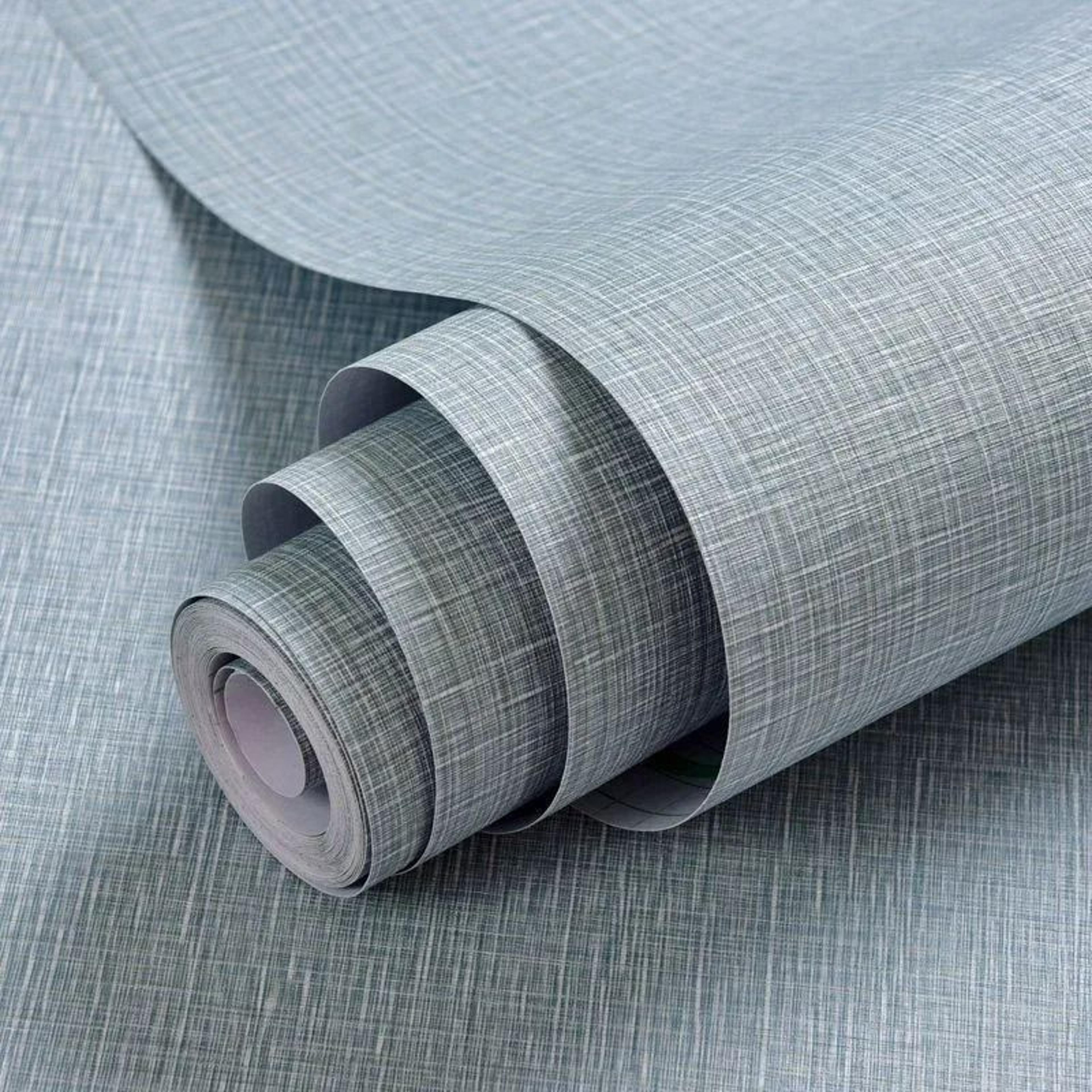 Waterproof Solid Color Linen Textured SelfAdhesive Wallpaper 11
