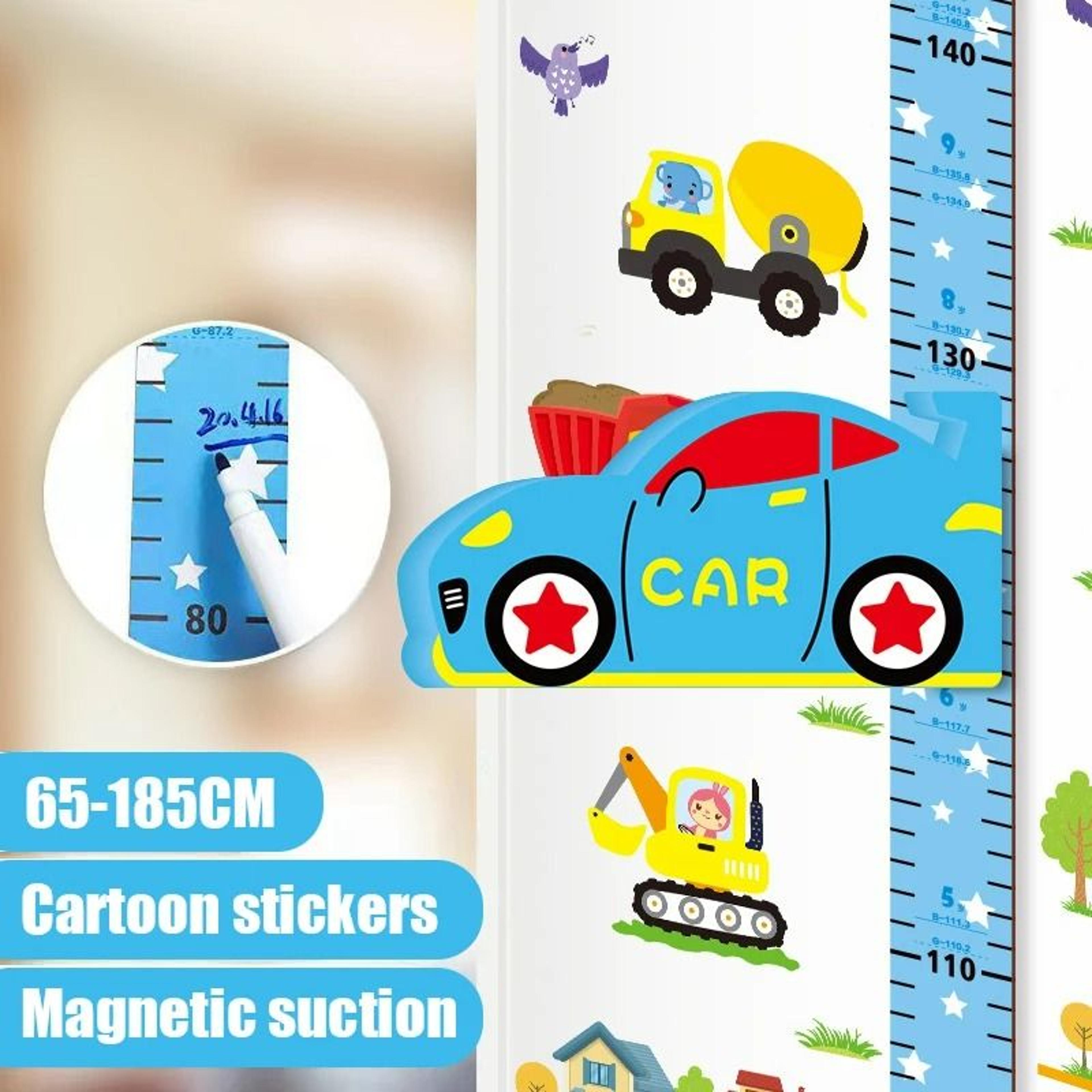3D Magnetic Animal Height Growth Chart Wall Sticker Set 12