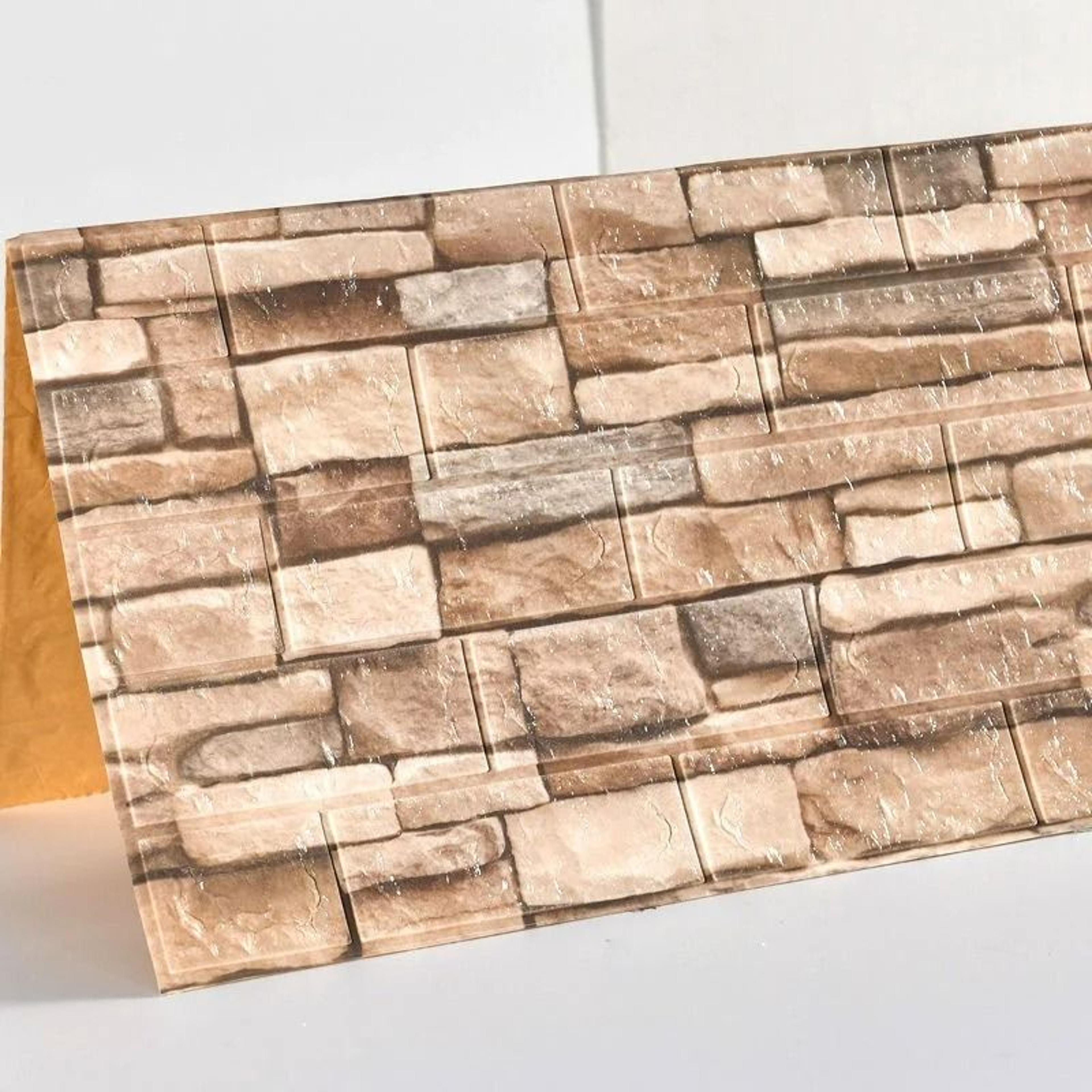 10Piece 3D SelfAdhesive Brick Foam Wall Panel Set 6