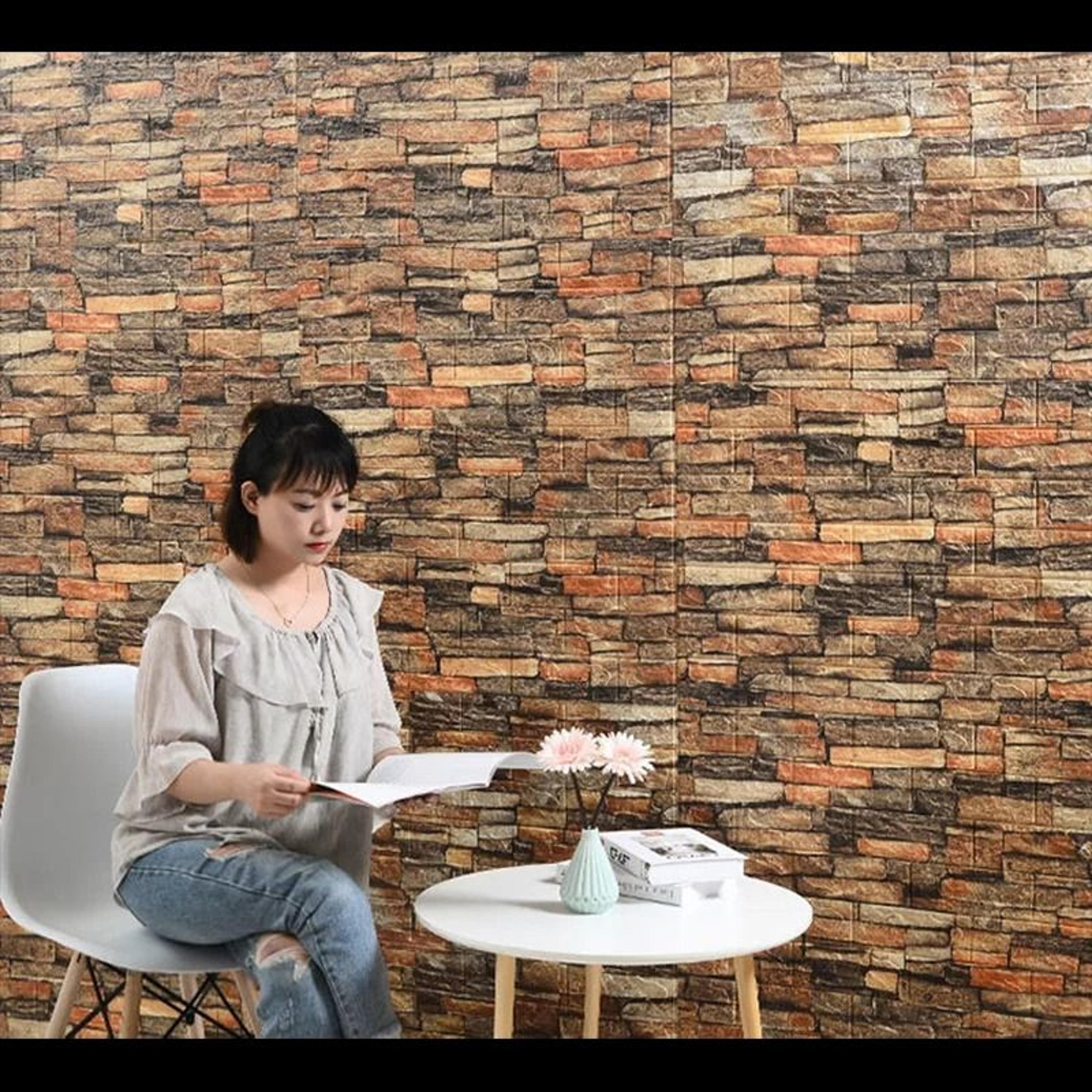 10Piece 3D SelfAdhesive Brick Foam Wall Panel Set 4