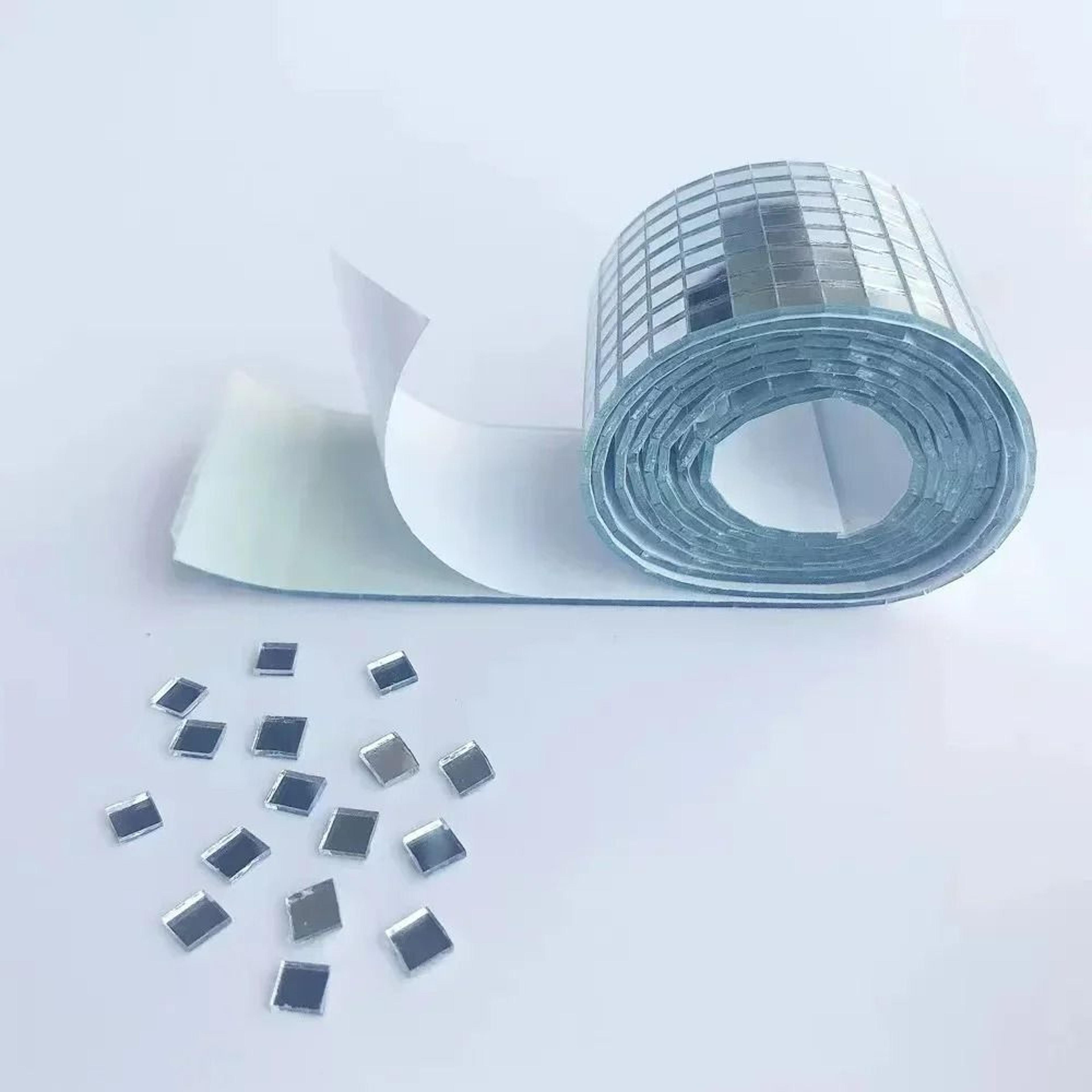 Mini Square Mirror Mosaic Tile Strip Roll 4