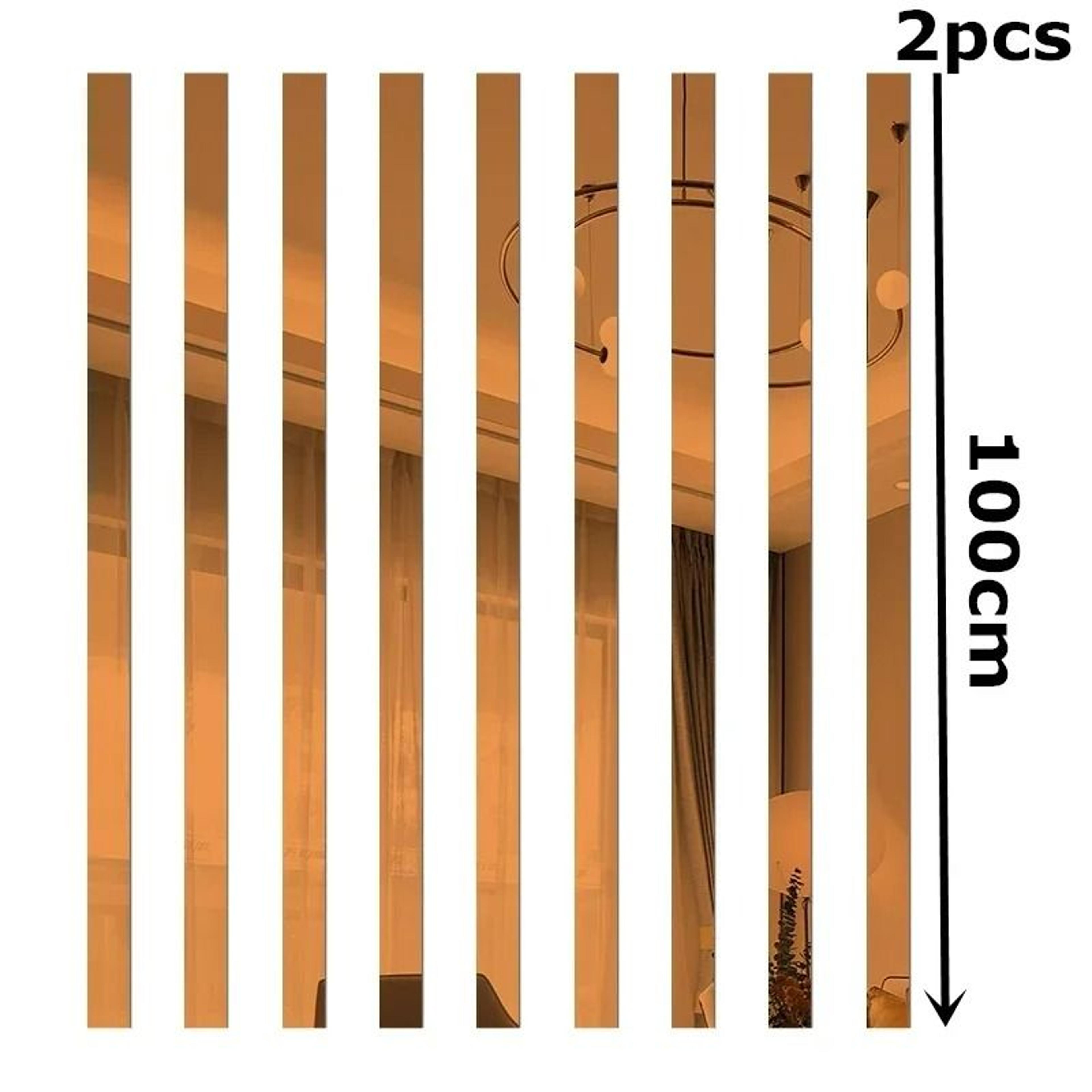 SelfAdhesive Acrylic 3D Mirror Ceiling Edge  Trim Strip 9