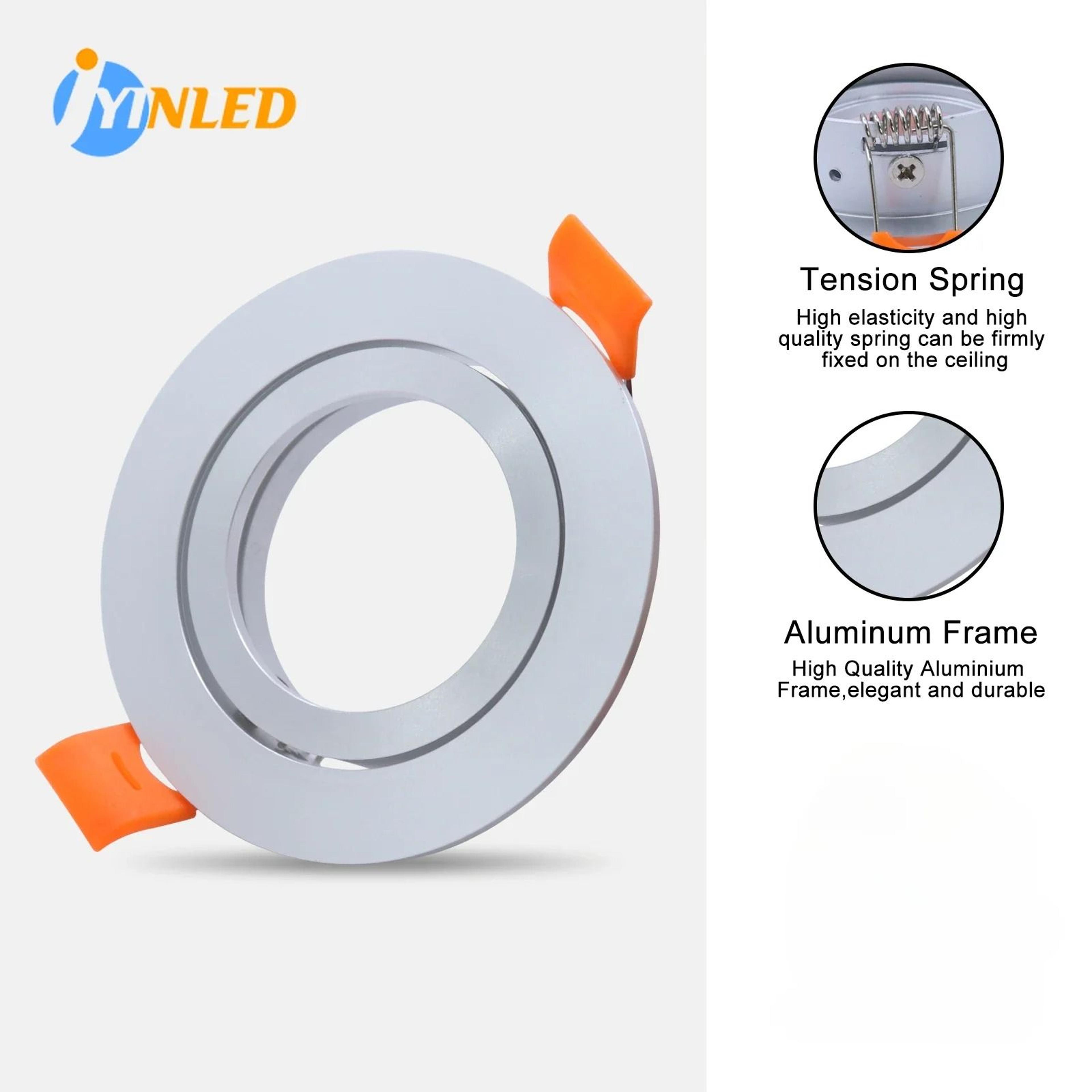 4Piece Adjustable Recessed LED Downlight Trim Frame Set GU10  MR16 Compatible 2