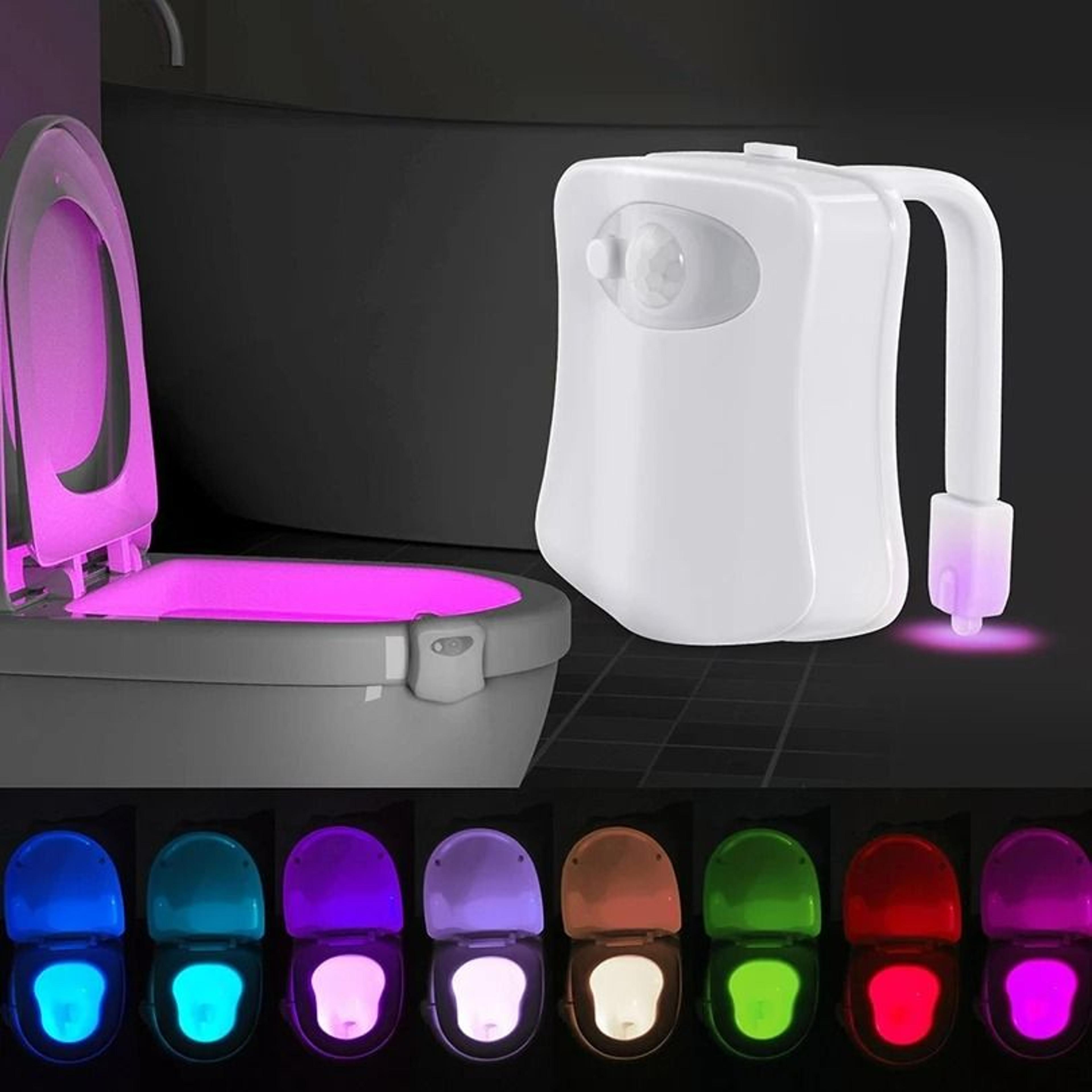 16-color motion sensor led toilet bowl night light