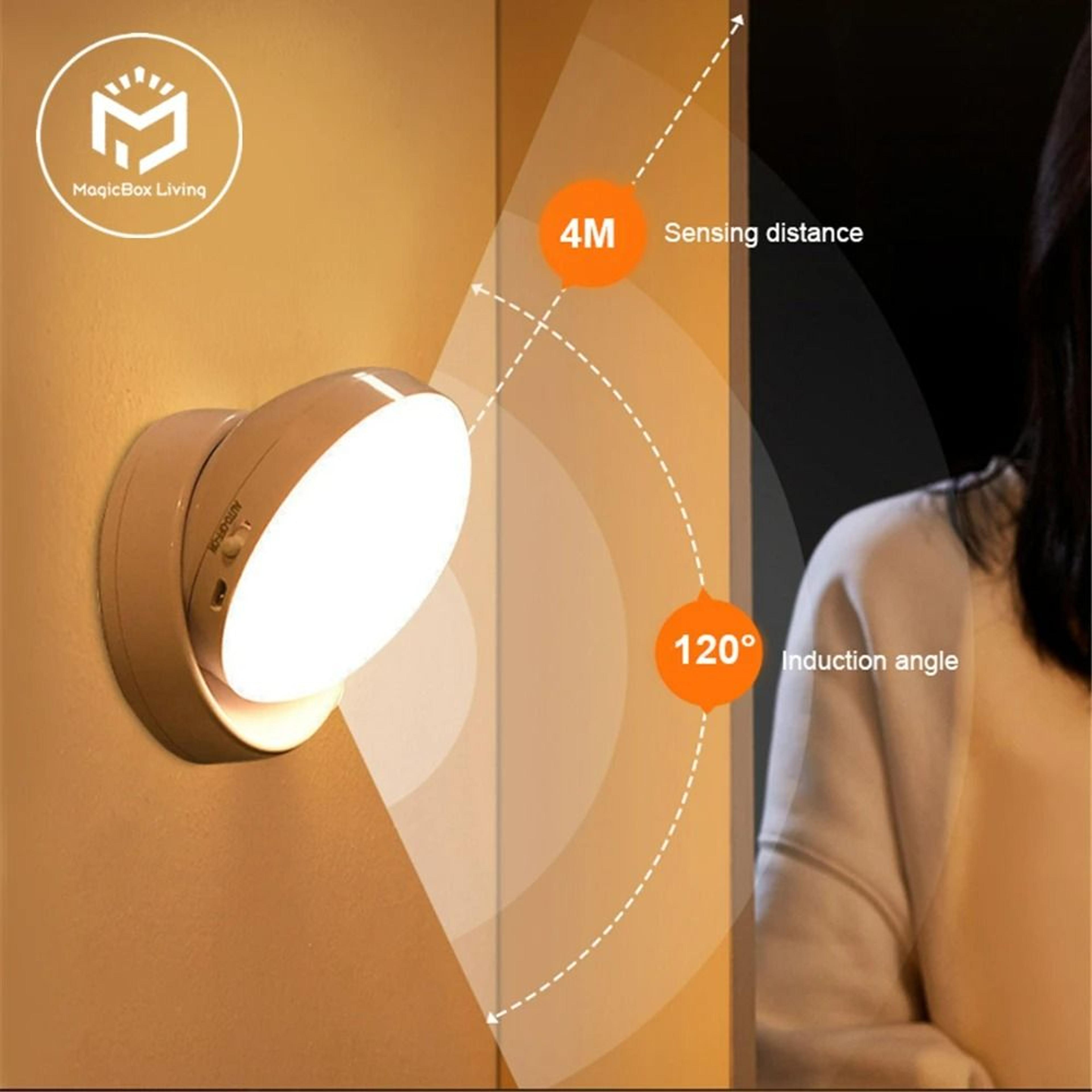 360 Rotating Motion Sensor LED Wall Sconce  Cabinet Light 0
