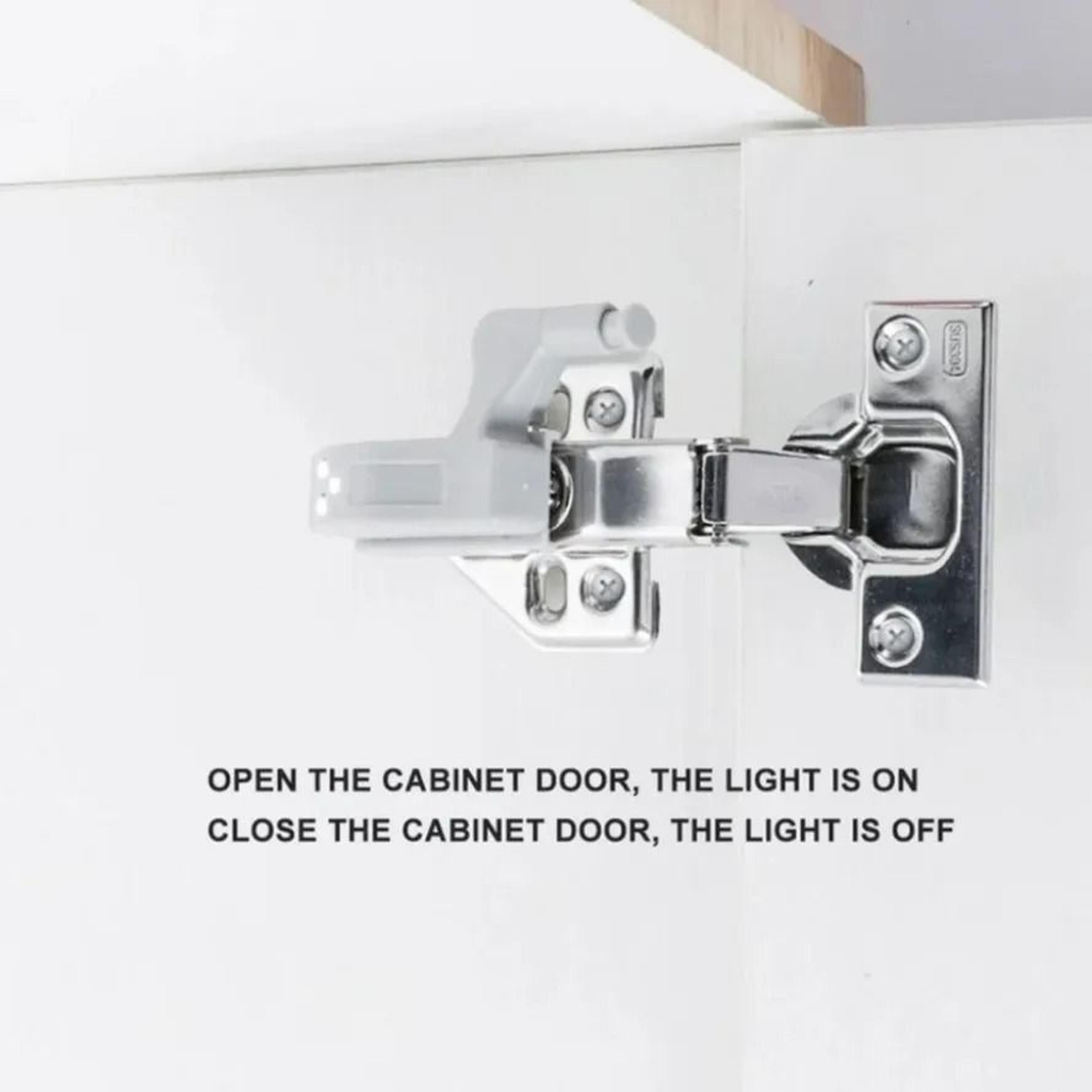 6Pack Universal Cabinet Hinge LED Sensor Lights 3