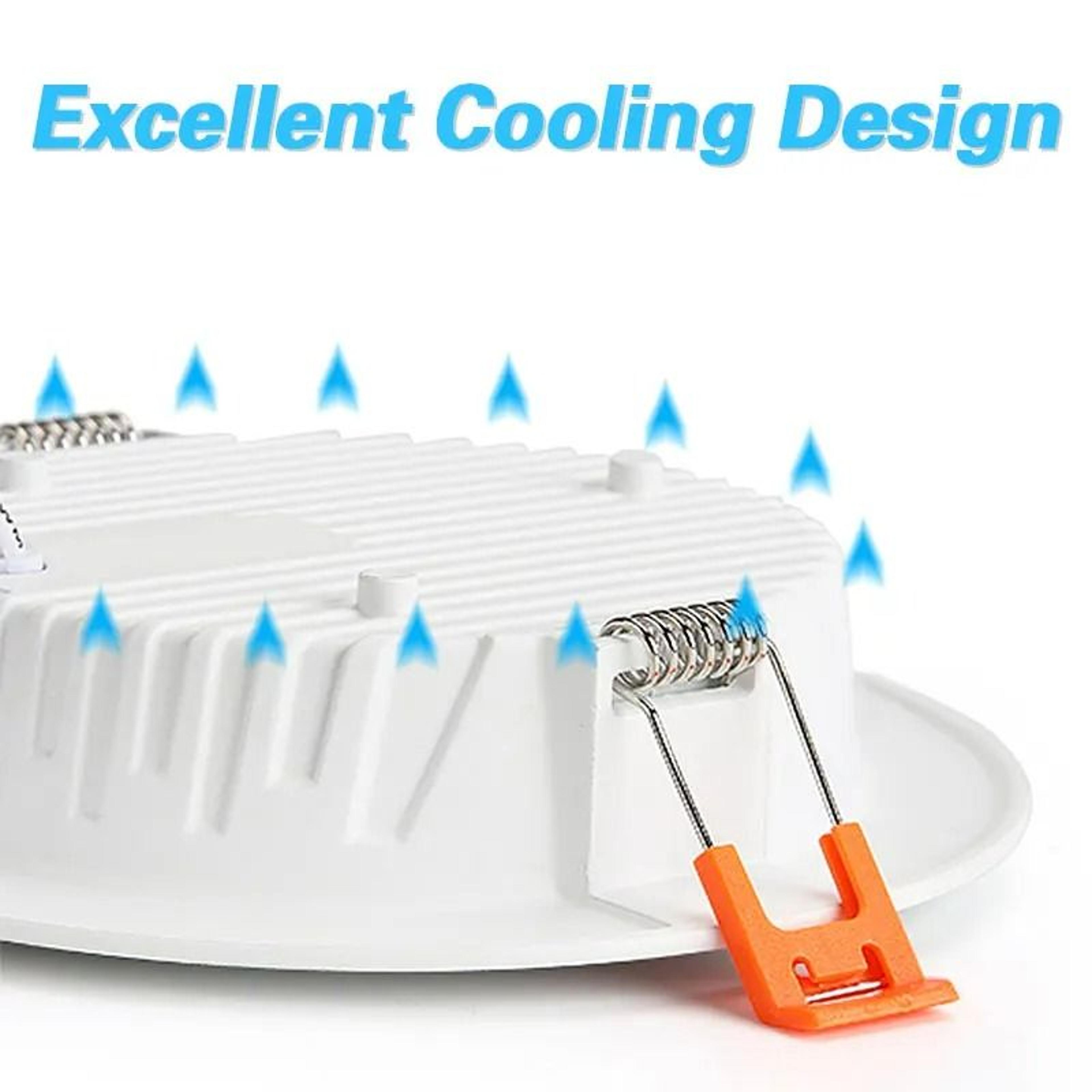 10Piece Recessed Thick Aluminum LED Downlight Pack 4