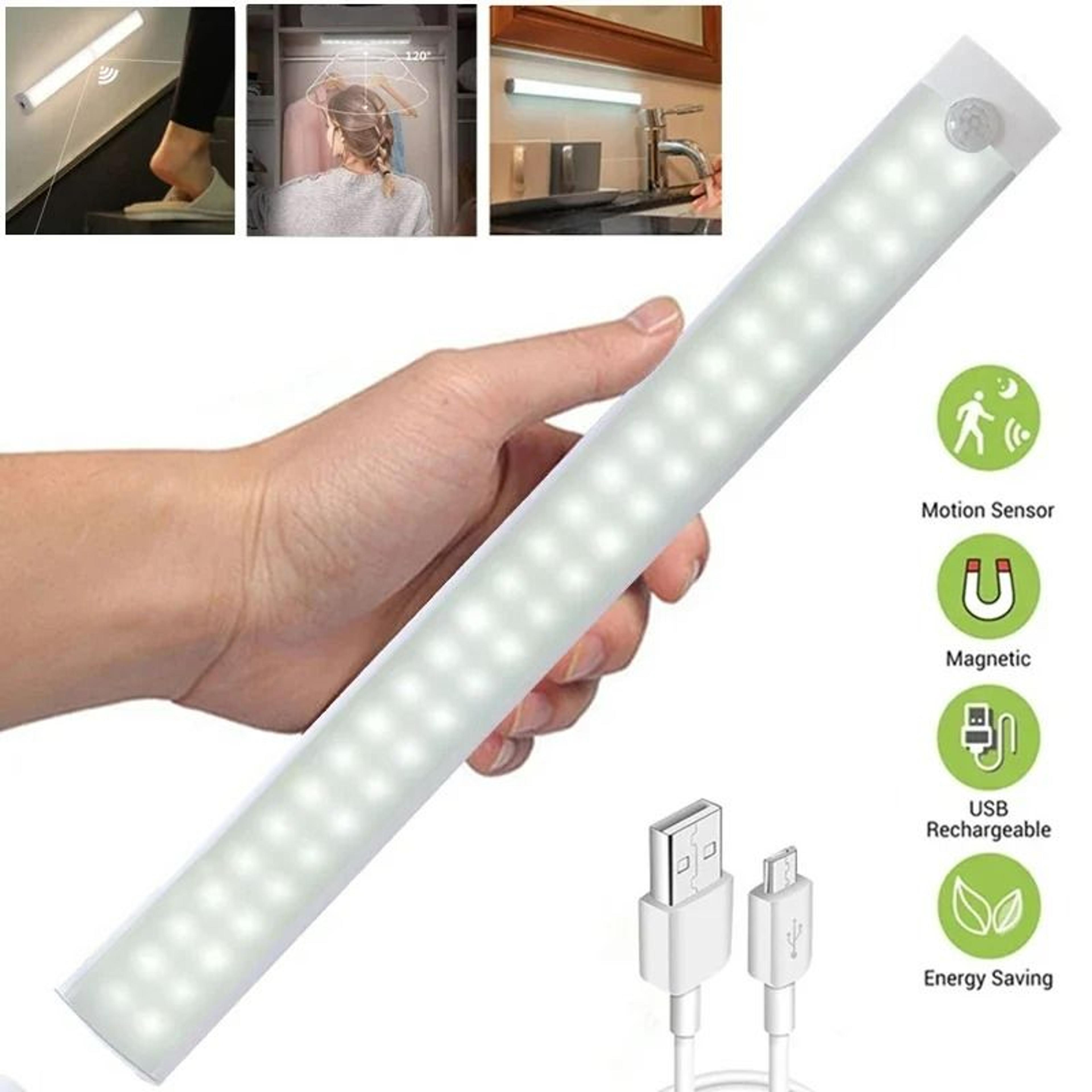 Elite Wireless USB Rechargeable Motion Sensor LED Cabinet Light Bar 0