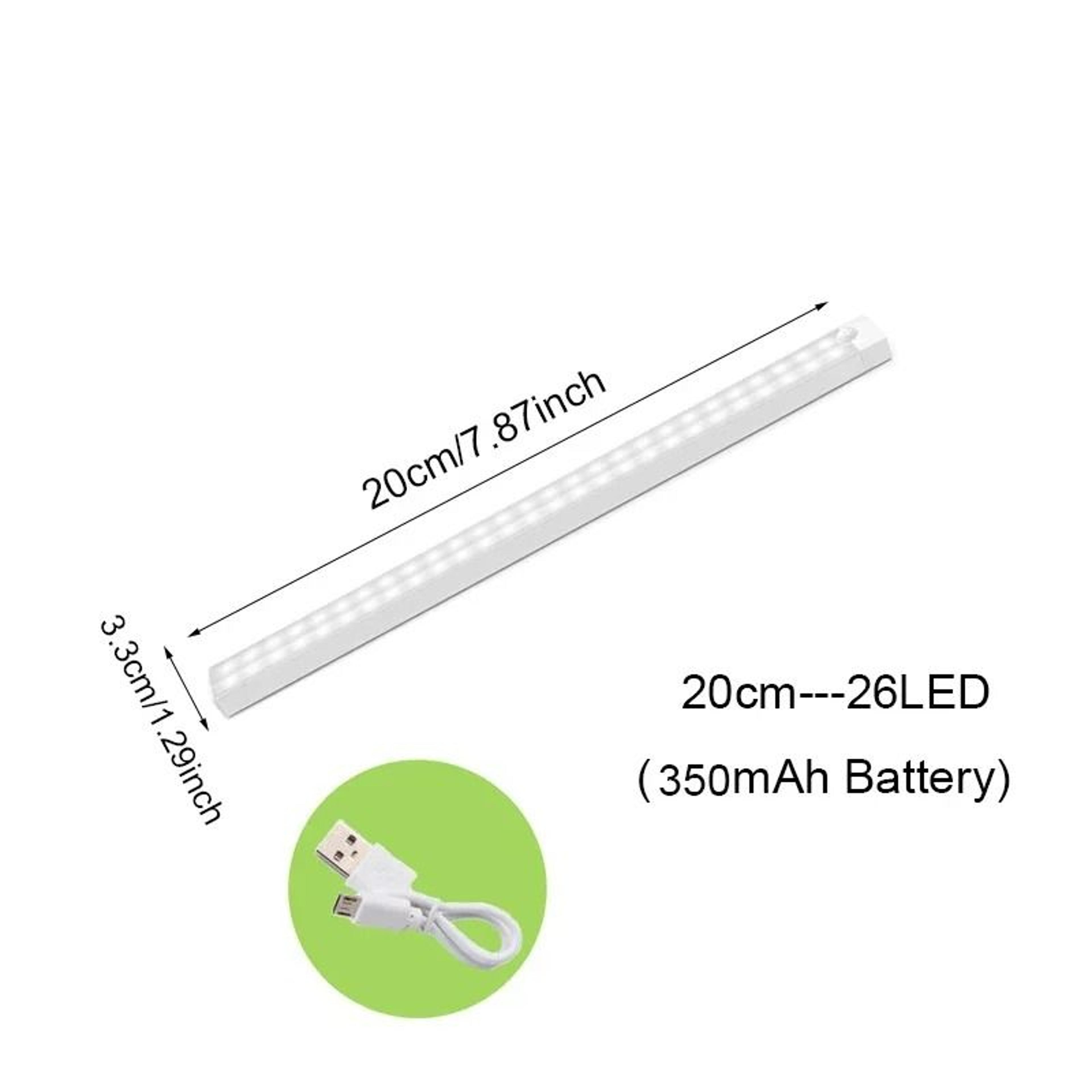 Elite Wireless USB Rechargeable Motion Sensor LED Cabinet Light Bar 7
