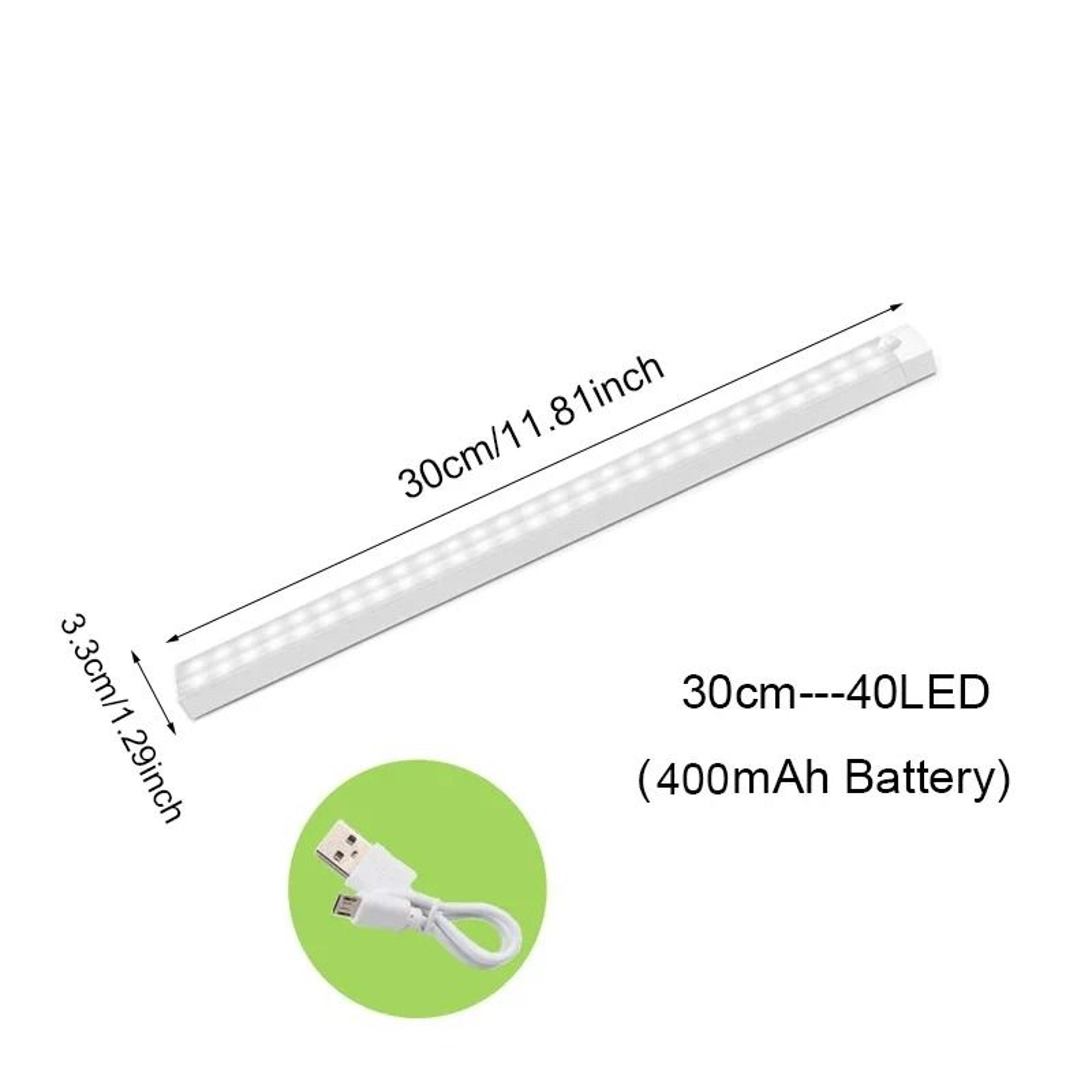 Elite Wireless USB Rechargeable Motion Sensor LED Cabinet Light Bar 8