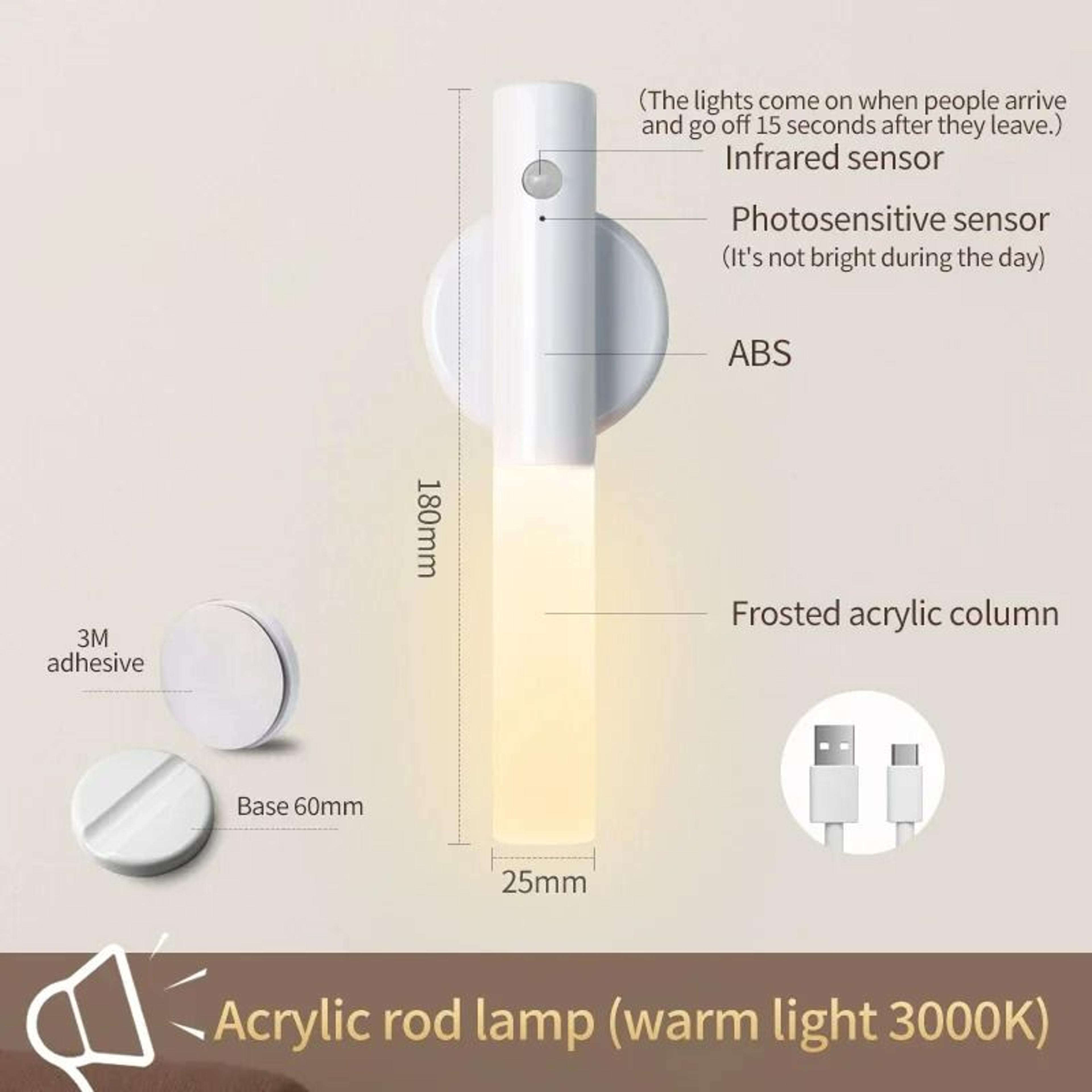 Portable Magnetic Motion Sensor LED Wall  Cabinet Light 4